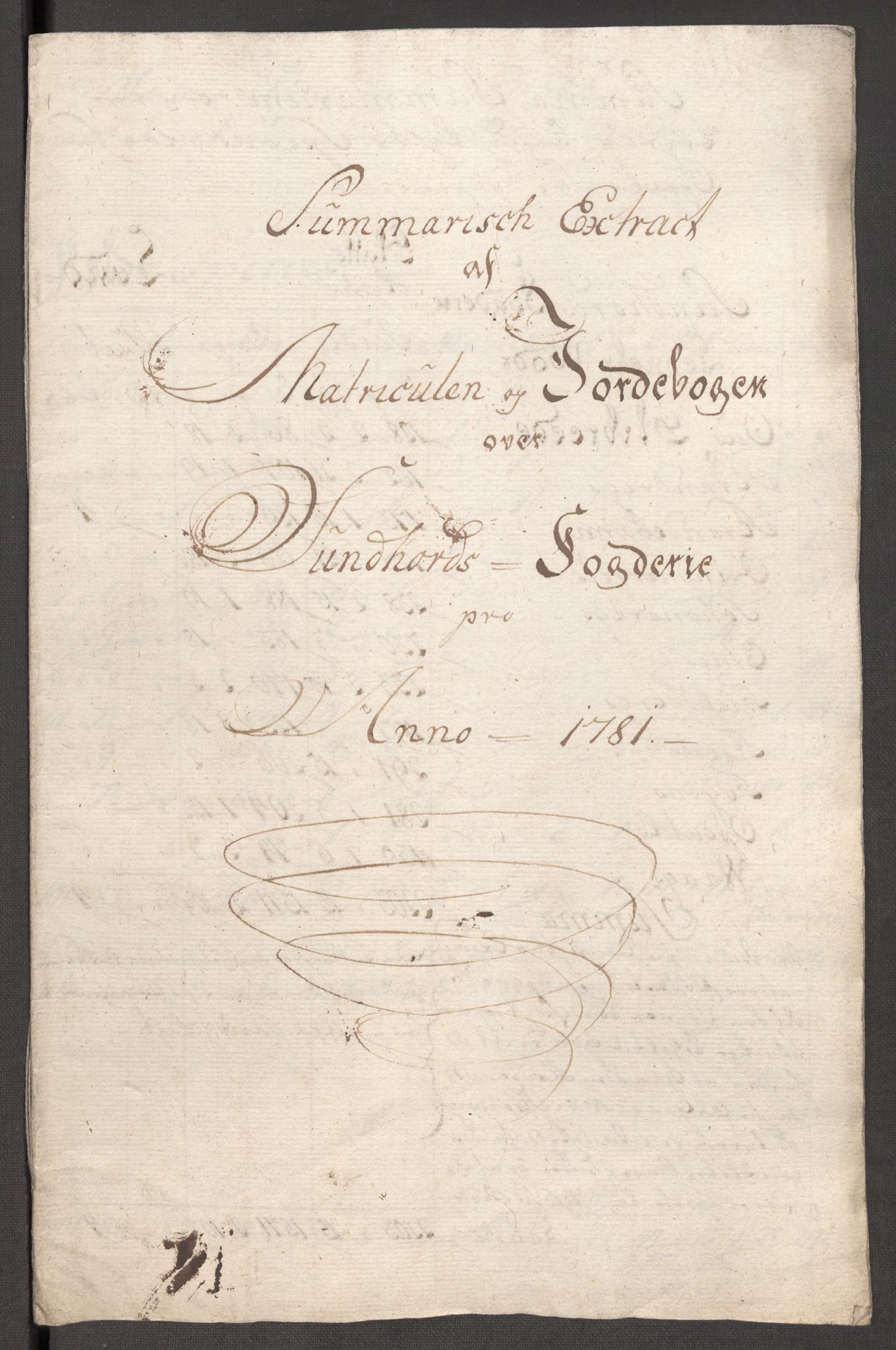 Rentekammeret inntil 1814, Reviderte regnskaper, Fogderegnskap, RA/EA-4092/R48/L3097: Fogderegnskap Sunnhordland og Hardanger, 1781, p. 44