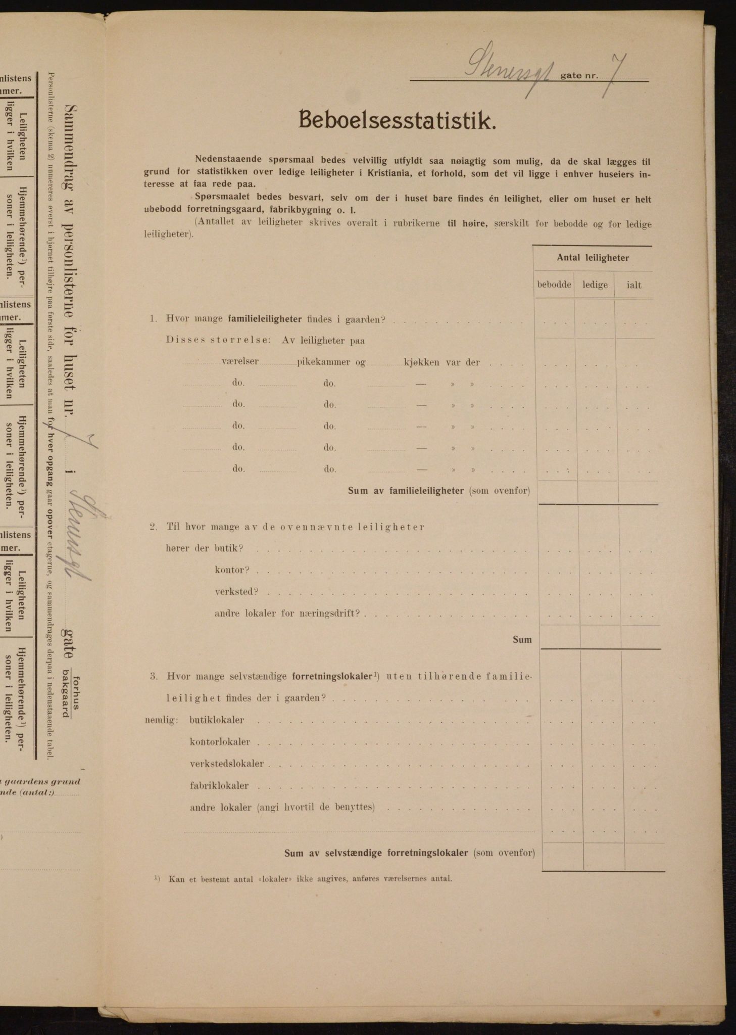 OBA, Municipal Census 1910 for Kristiania, 1910, p. 96355