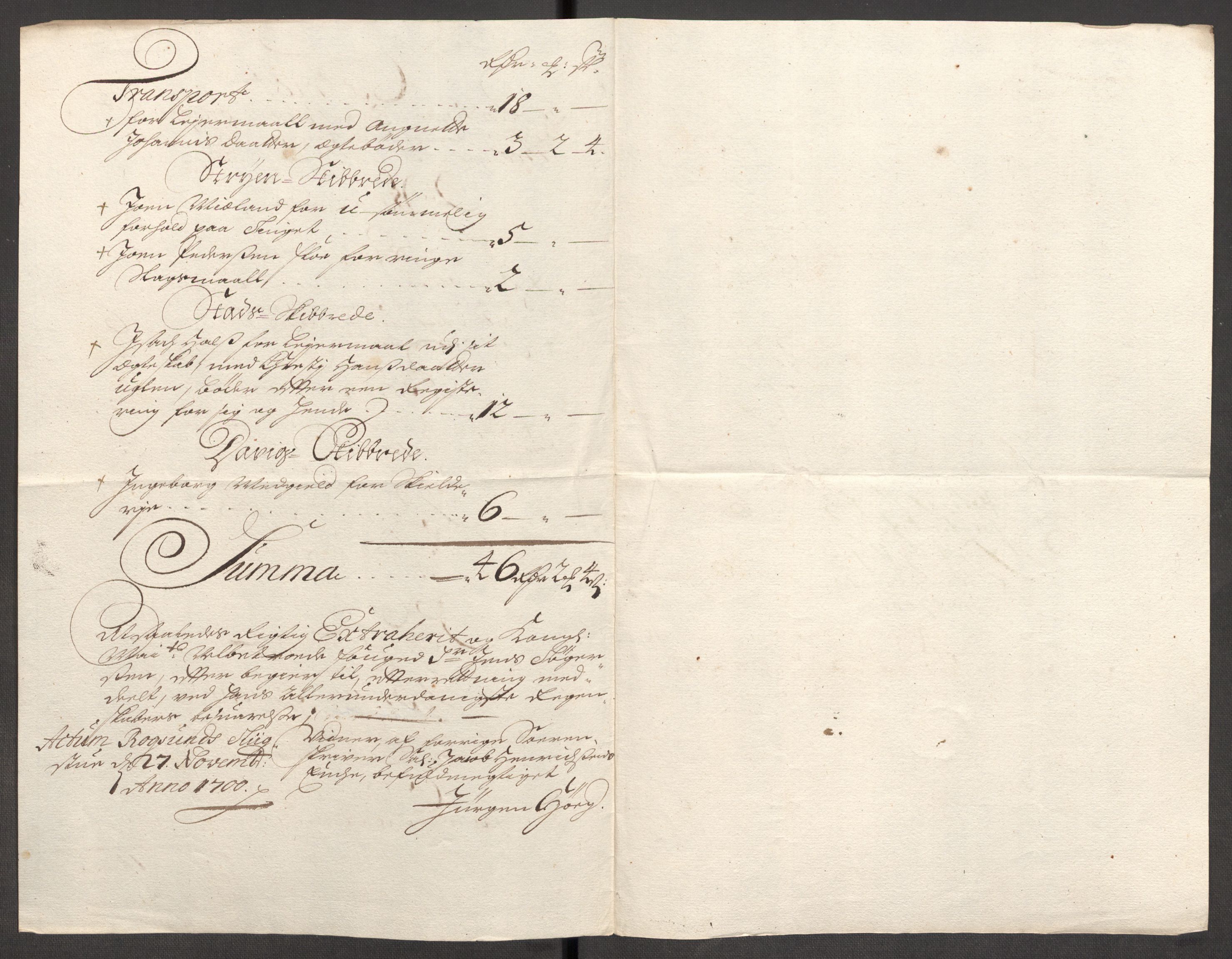 Rentekammeret inntil 1814, Reviderte regnskaper, Fogderegnskap, RA/EA-4092/R53/L3425: Fogderegnskap Sunn- og Nordfjord, 1700-1701, p. 199