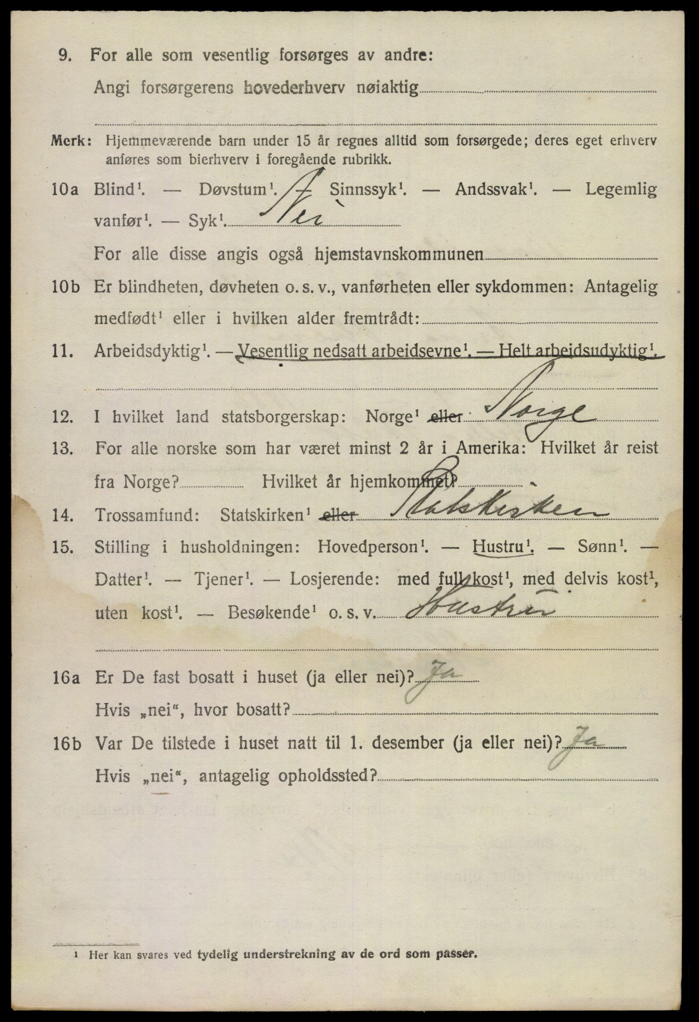 SAKO, 1920 census for Bamble, 1920, p. 11472