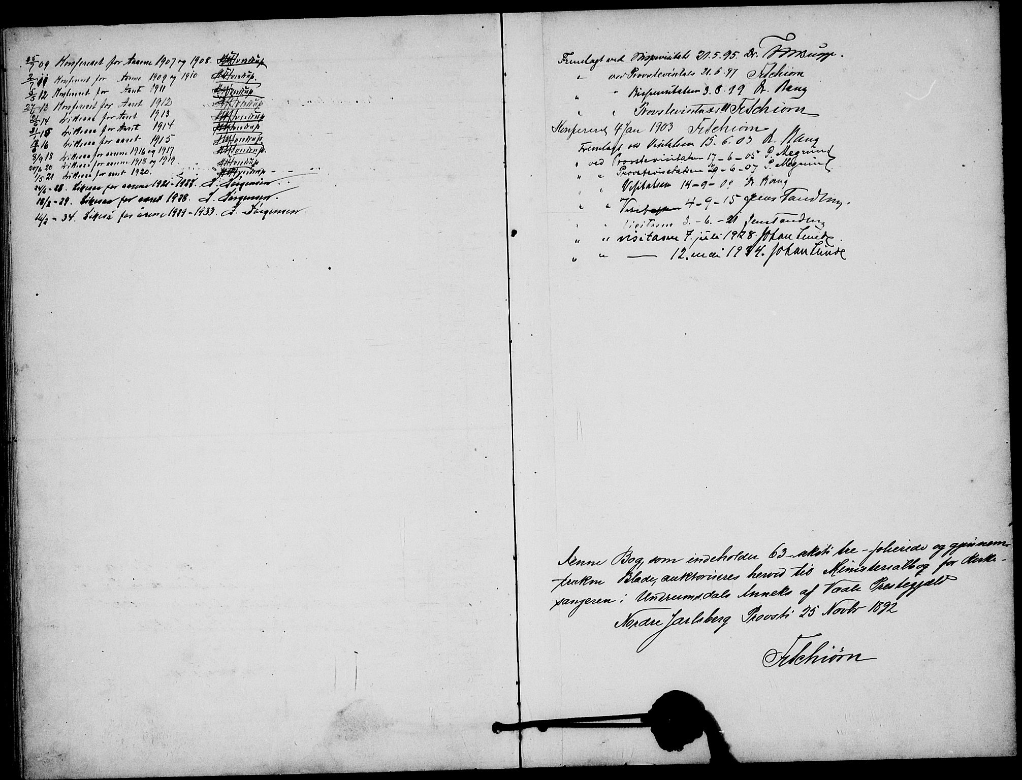 Våle kirkebøker, AV/SAKO-A-334/G/Gb/L0002: Parish register (copy) no. II 2, 1892-1936