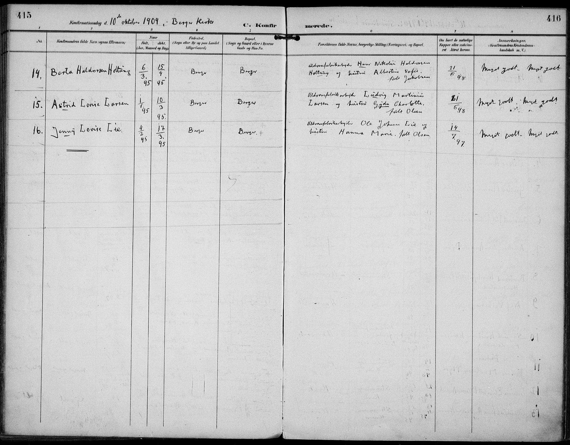 Strømm kirkebøker, SAKO/A-322/F/Fa/L0005: Parish register (official) no. I 5, 1898-1919, p. 415-416