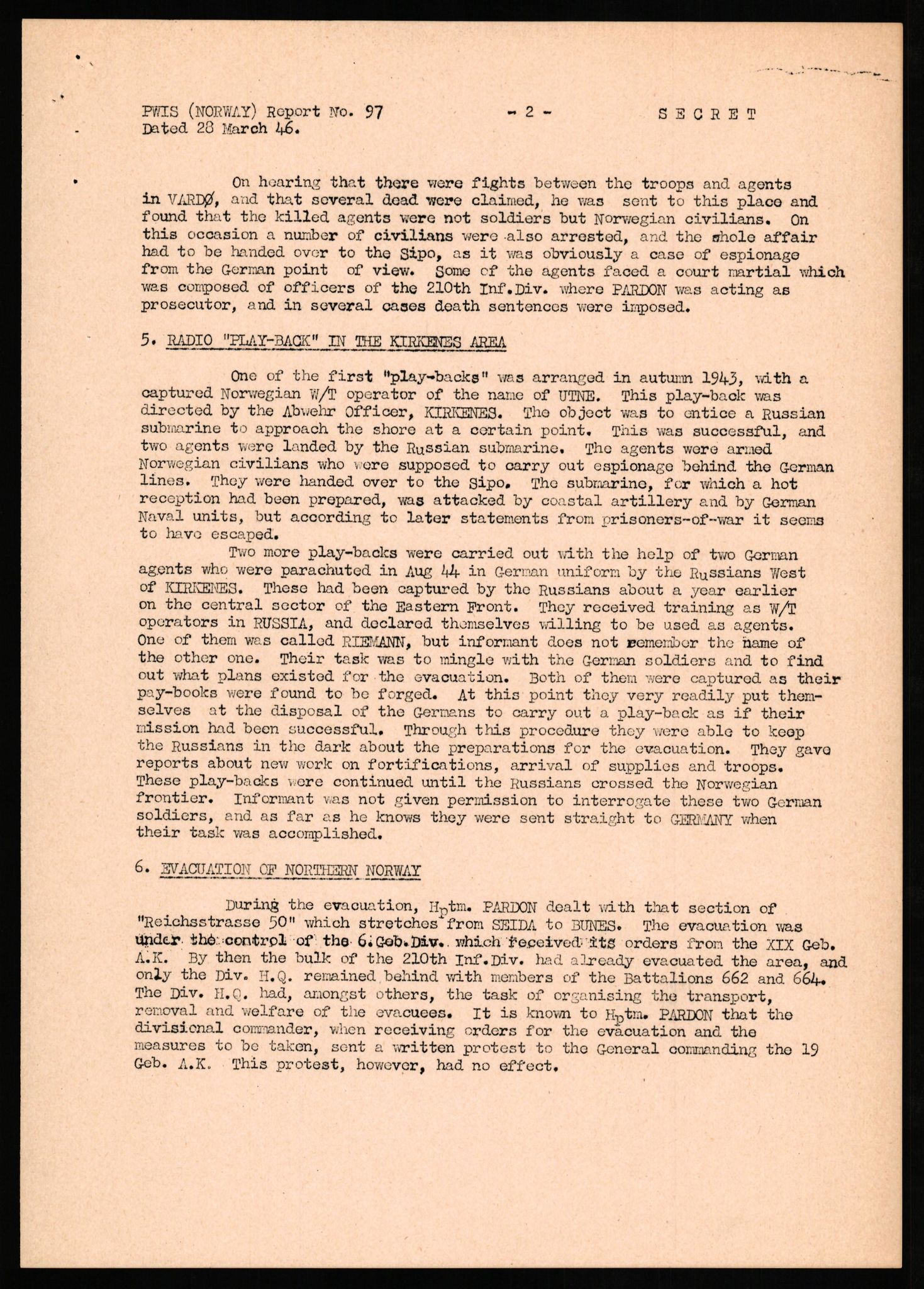 Forsvaret, Forsvarets overkommando II, AV/RA-RAFA-3915/D/Db/L0025: CI Questionaires. Tyske okkupasjonsstyrker i Norge. Tyskere., 1945-1946, p. 345