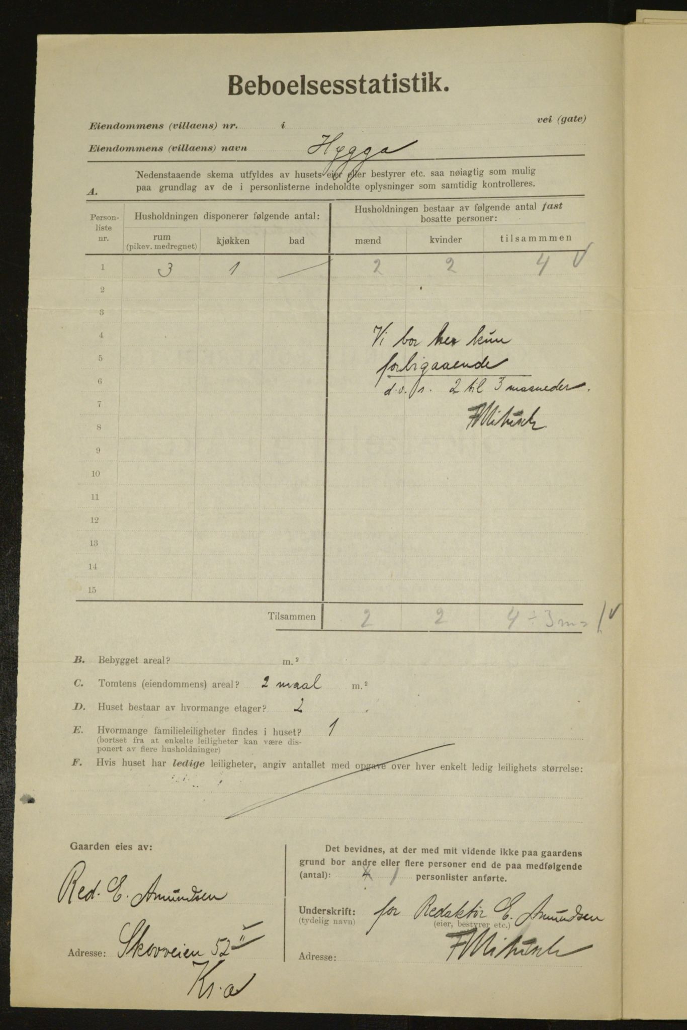 , Municipal Census 1923 for Aker, 1923, p. 3558