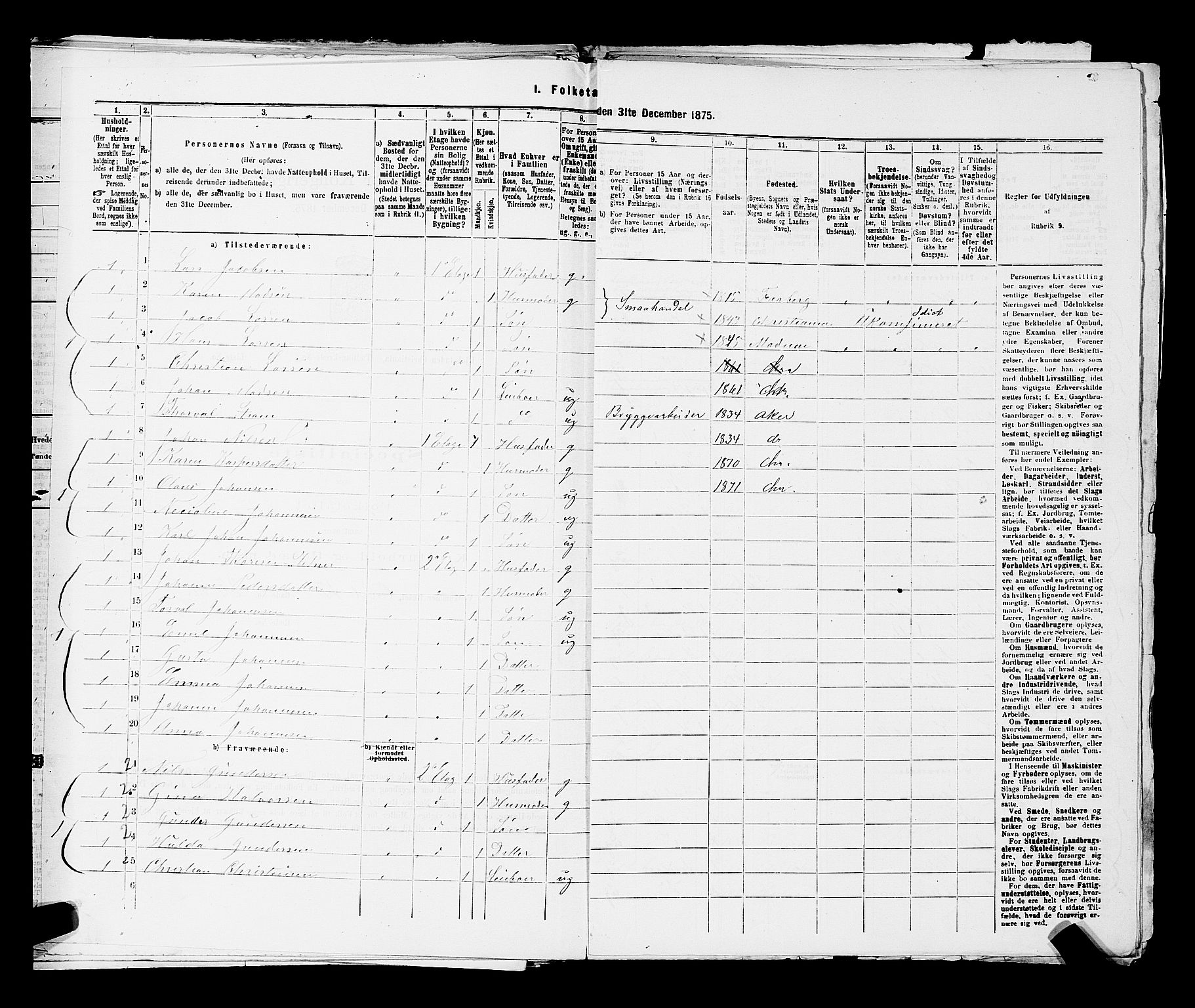 RA, 1875 census for 0301 Kristiania, 1875, p. 993