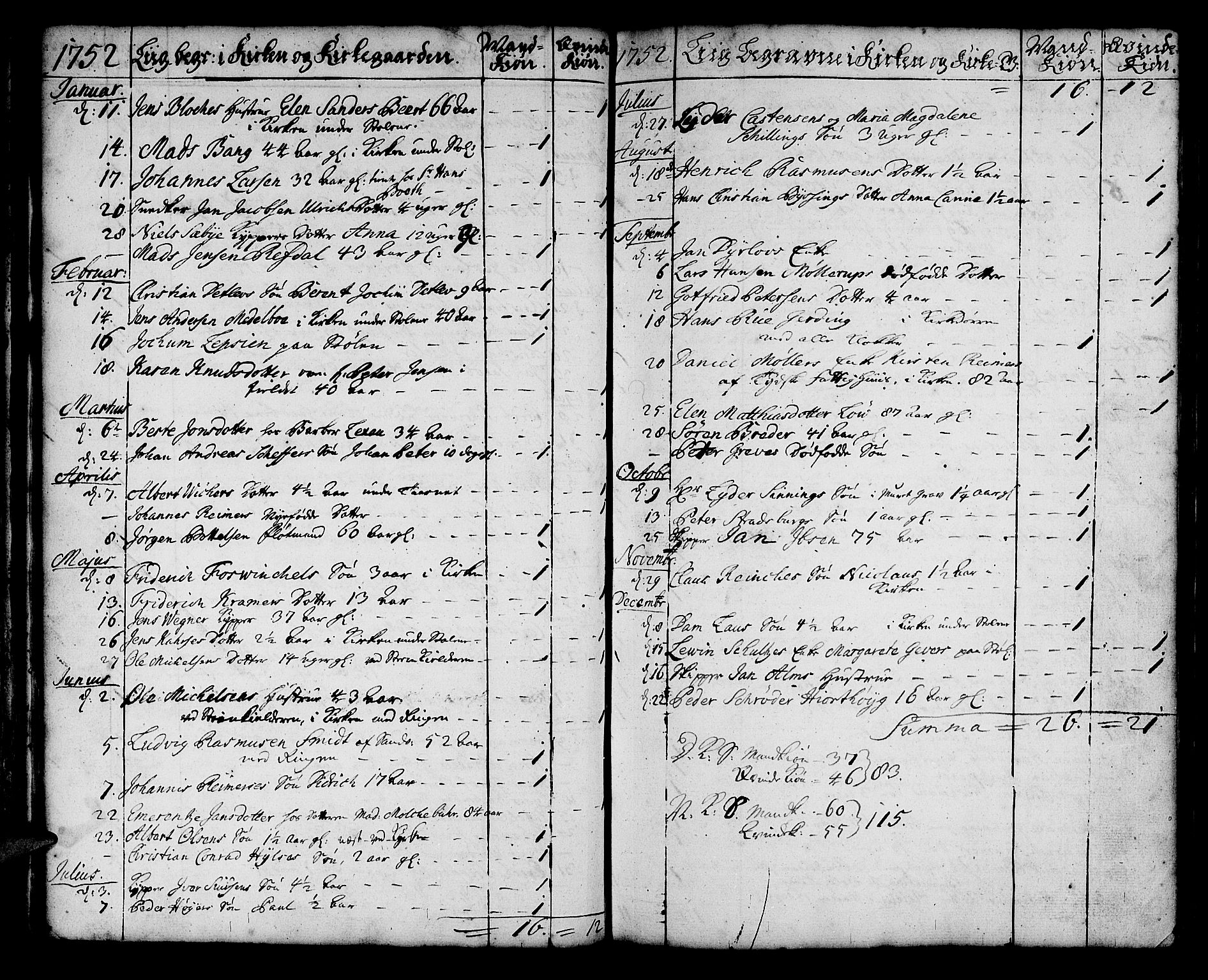 Korskirken sokneprestembete, SAB/A-76101/H/Haa/L0011: Parish register (official) no. A 11, 1731-1785, p. 171