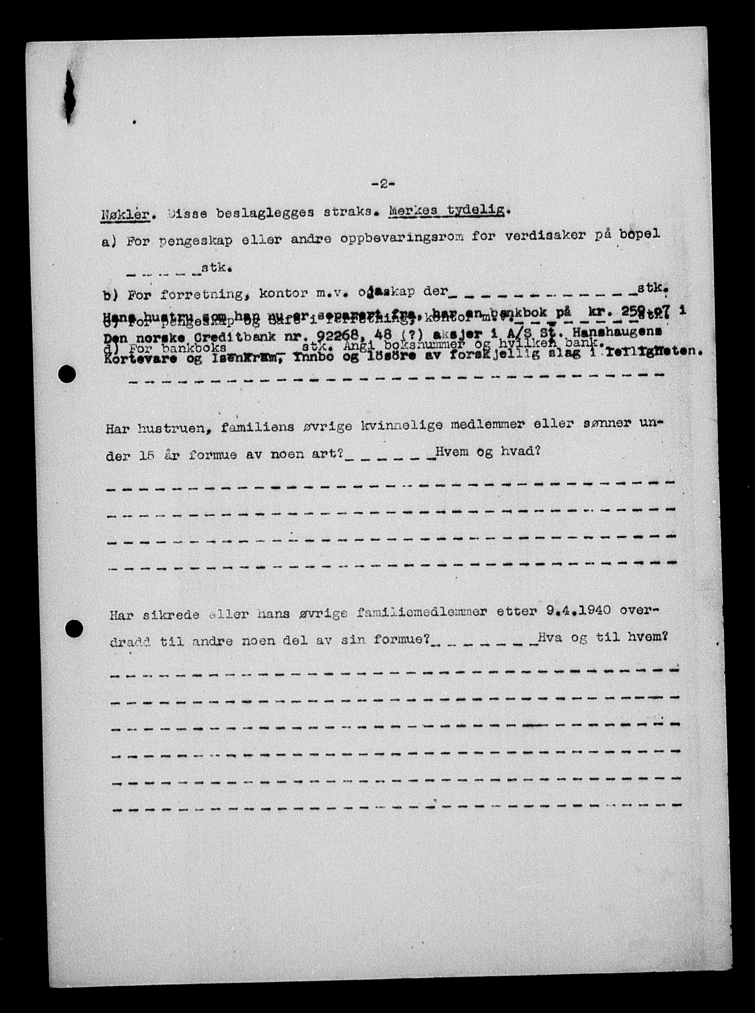 Justisdepartementet, Tilbakeføringskontoret for inndratte formuer, AV/RA-S-1564/H/Hc/Hcc/L0924: --, 1945-1947, p. 416