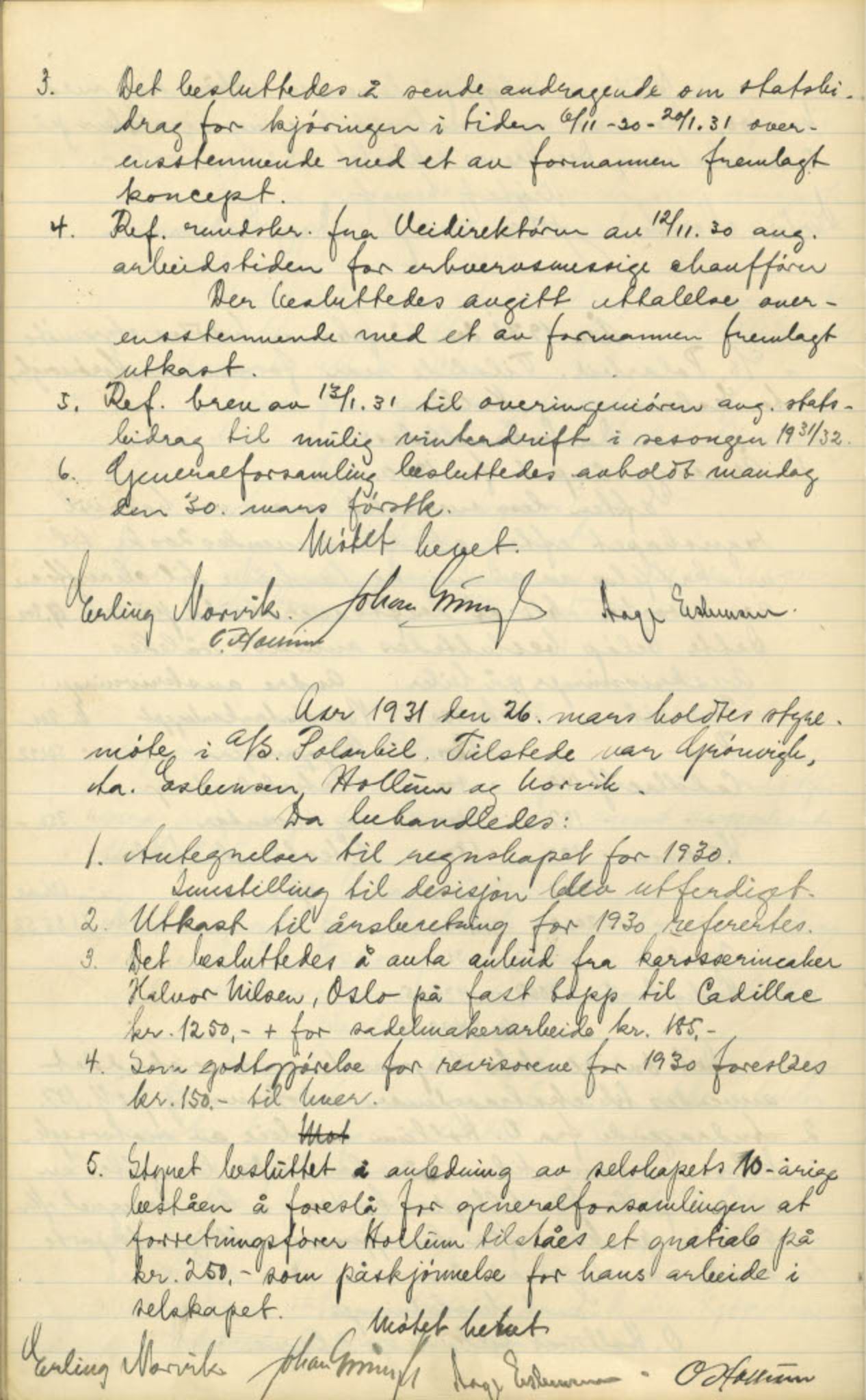 Polarbil AS, FMFB/A-1033/A/Aa/L0002: Forhandlingsprotokoll, 1926-1935, p. 54