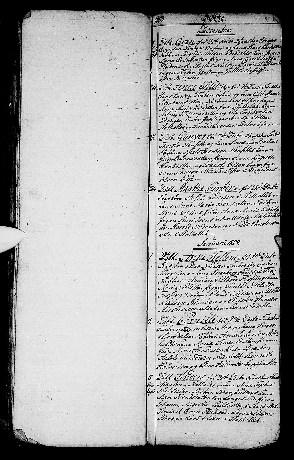 Bamble kirkebøker, SAKO/A-253/G/Ga/L0003: Parish register (copy) no. I 3, 1802-1807