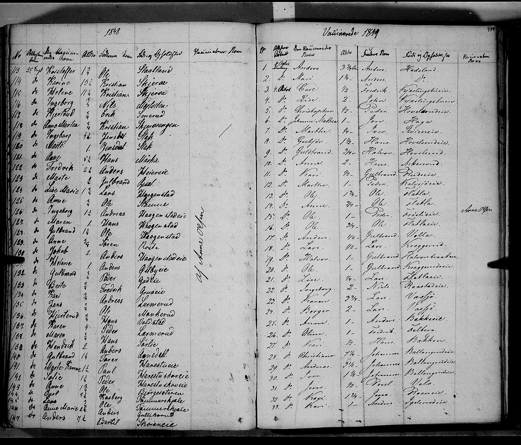 Jevnaker prestekontor, SAH/PREST-116/H/Ha/Haa/L0006: Parish register (official) no. 6, 1837-1857, p. 343