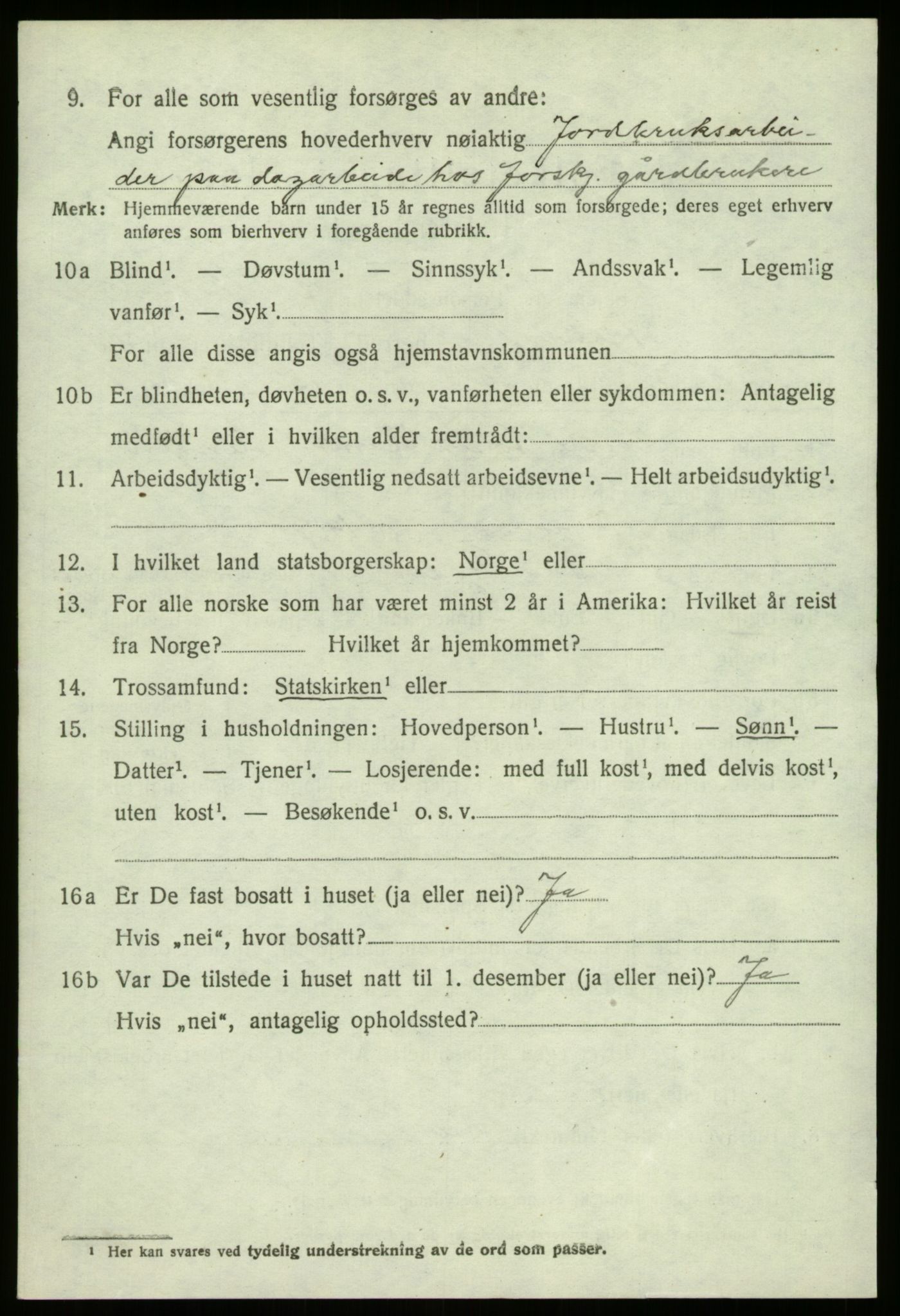 SAB, 1920 census for Fjaler, 1920, p. 8690