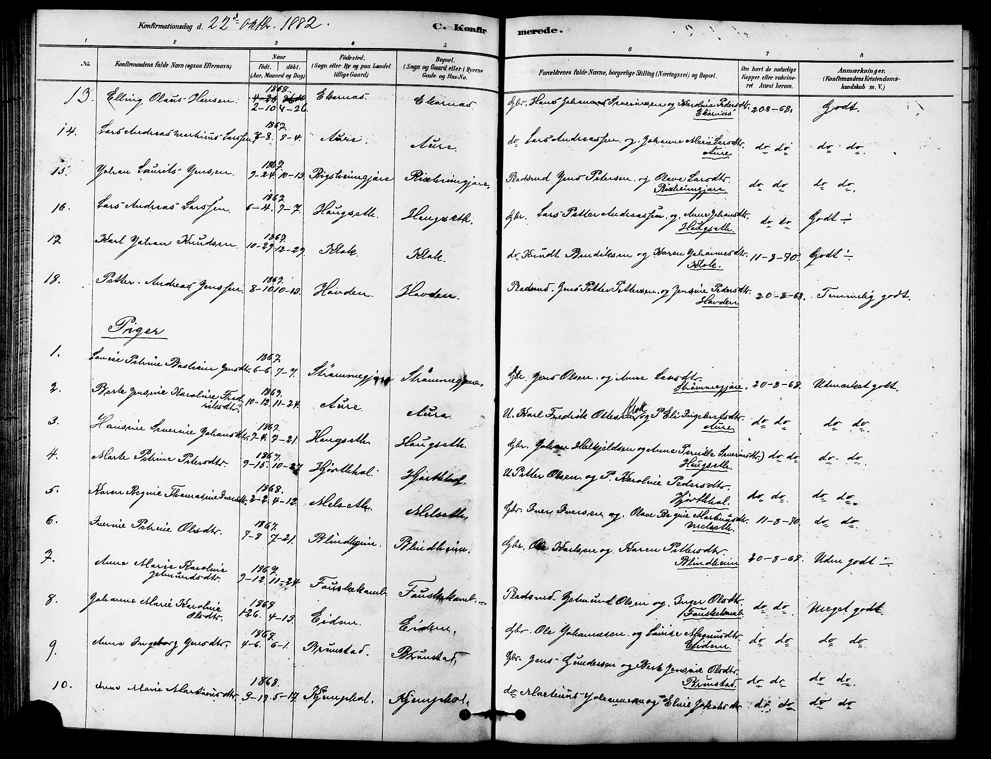 Ministerialprotokoller, klokkerbøker og fødselsregistre - Møre og Romsdal, AV/SAT-A-1454/523/L0334: Parish register (official) no. 523A01, 1878-1891