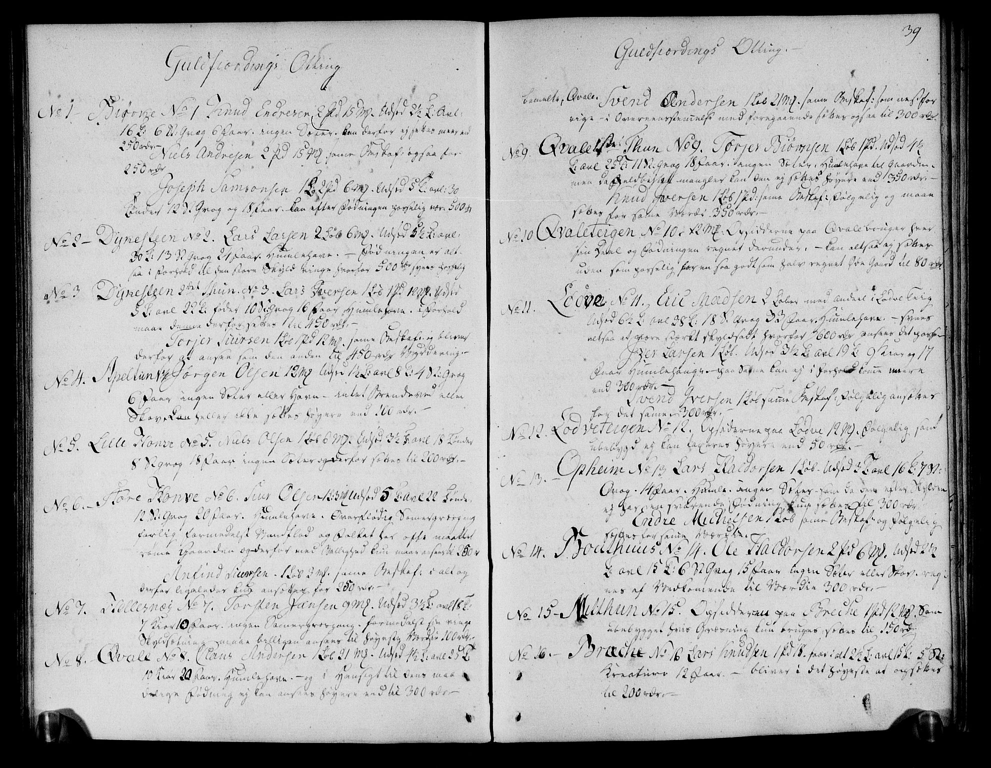 Rentekammeret inntil 1814, Realistisk ordnet avdeling, RA/EA-4070/N/Ne/Nea/L0110: Nordhordland og Voss fogderi. Deliberasjonsprotokoll, 1803, p. 44