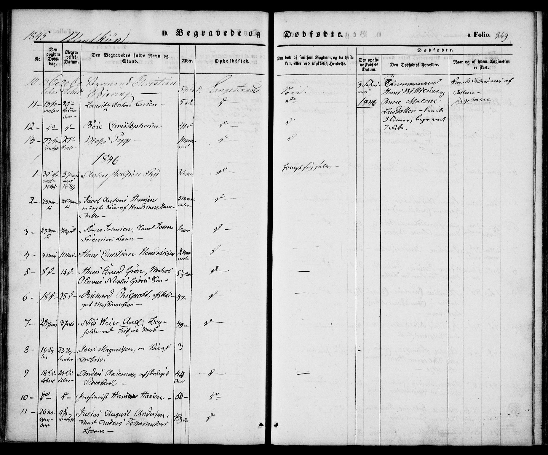 Larvik kirkebøker, SAKO/A-352/F/Fb/L0003: Parish register (official) no. II 3, 1842-1856, p. 269