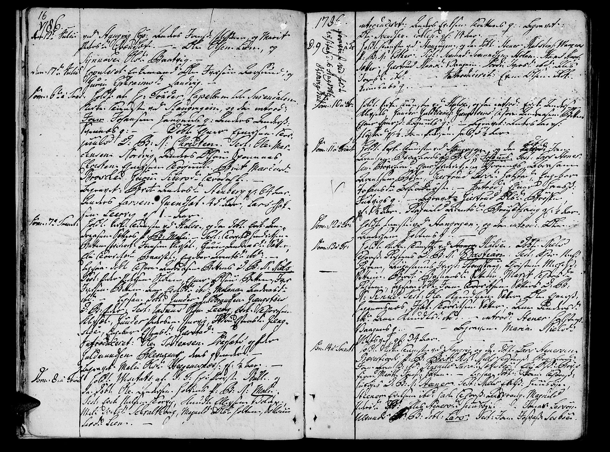 Ministerialprotokoller, klokkerbøker og fødselsregistre - Møre og Romsdal, AV/SAT-A-1454/592/L1022: Parish register (official) no. 592A01, 1784-1819, p. 16