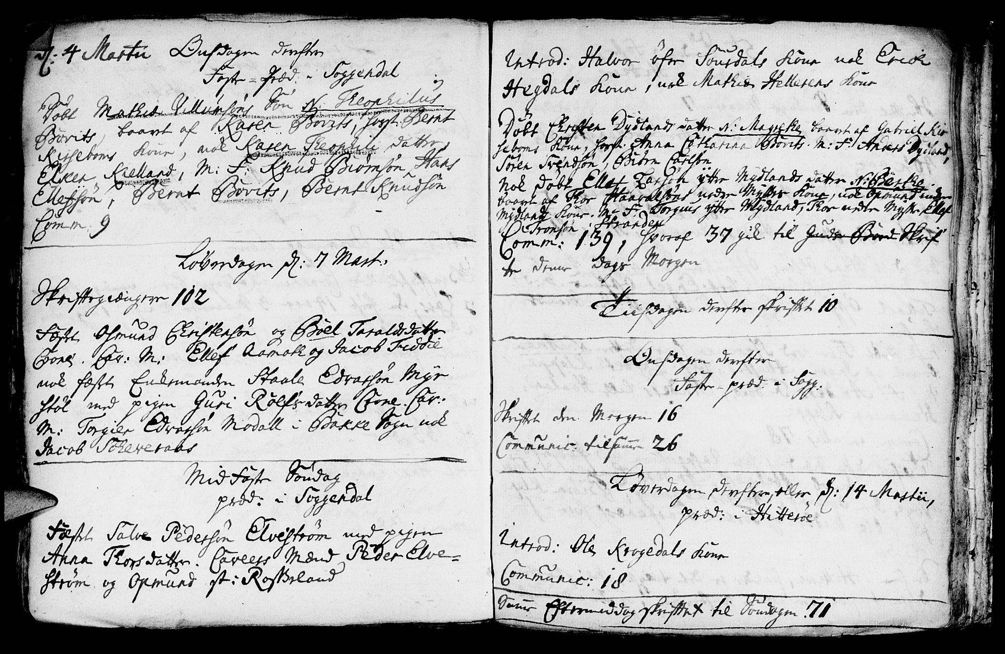 Sokndal sokneprestkontor, AV/SAST-A-101808: Parish register (official) no. A 1, 1729-1740