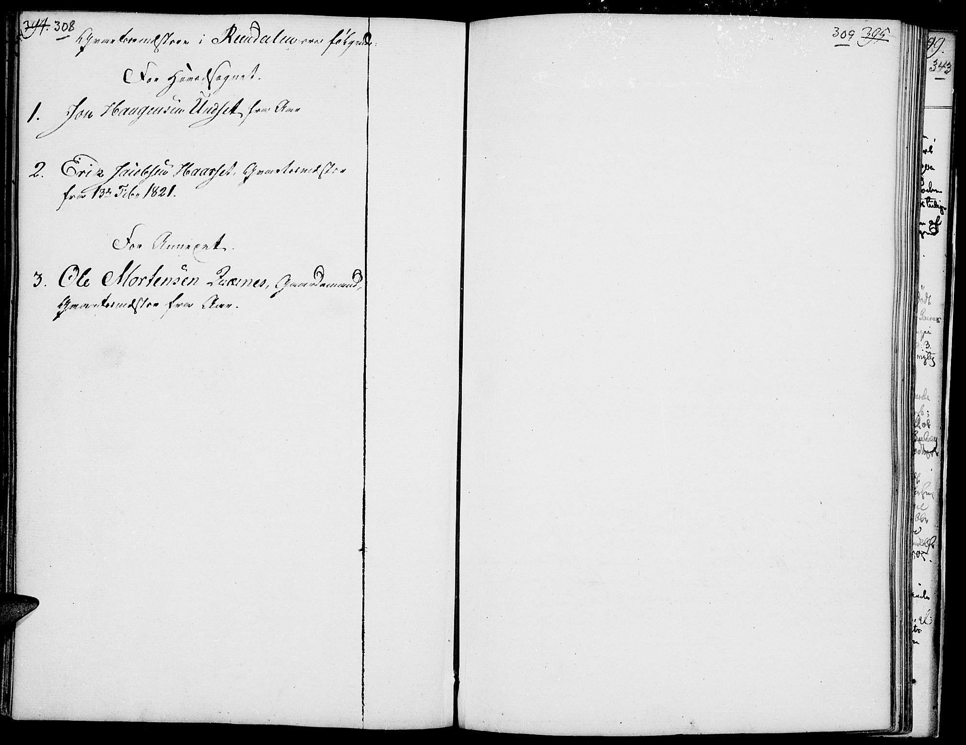 Rendalen prestekontor, AV/SAH-PREST-054/H/Ha/Haa/L0002: Parish register (official) no. 2, 1788-1814, p. 308-309