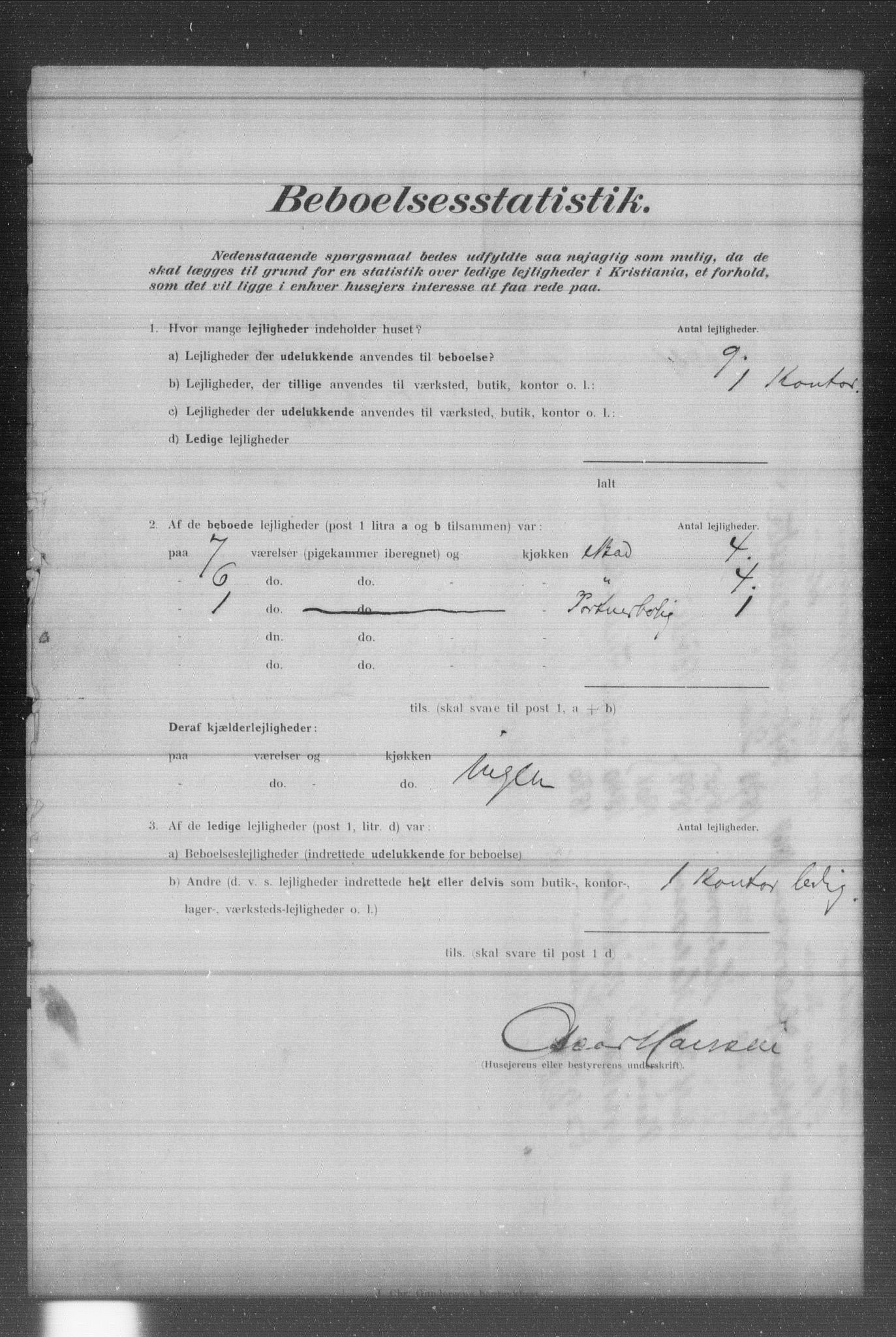 OBA, Municipal Census 1902 for Kristiania, 1902, p. 460