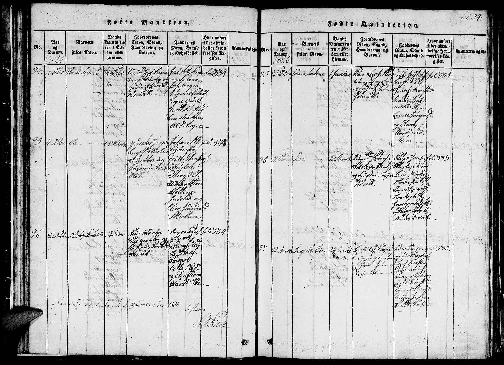 Ministerialprotokoller, klokkerbøker og fødselsregistre - Møre og Romsdal, AV/SAT-A-1454/536/L0506: Parish register (copy) no. 536C01, 1818-1859, p. 34