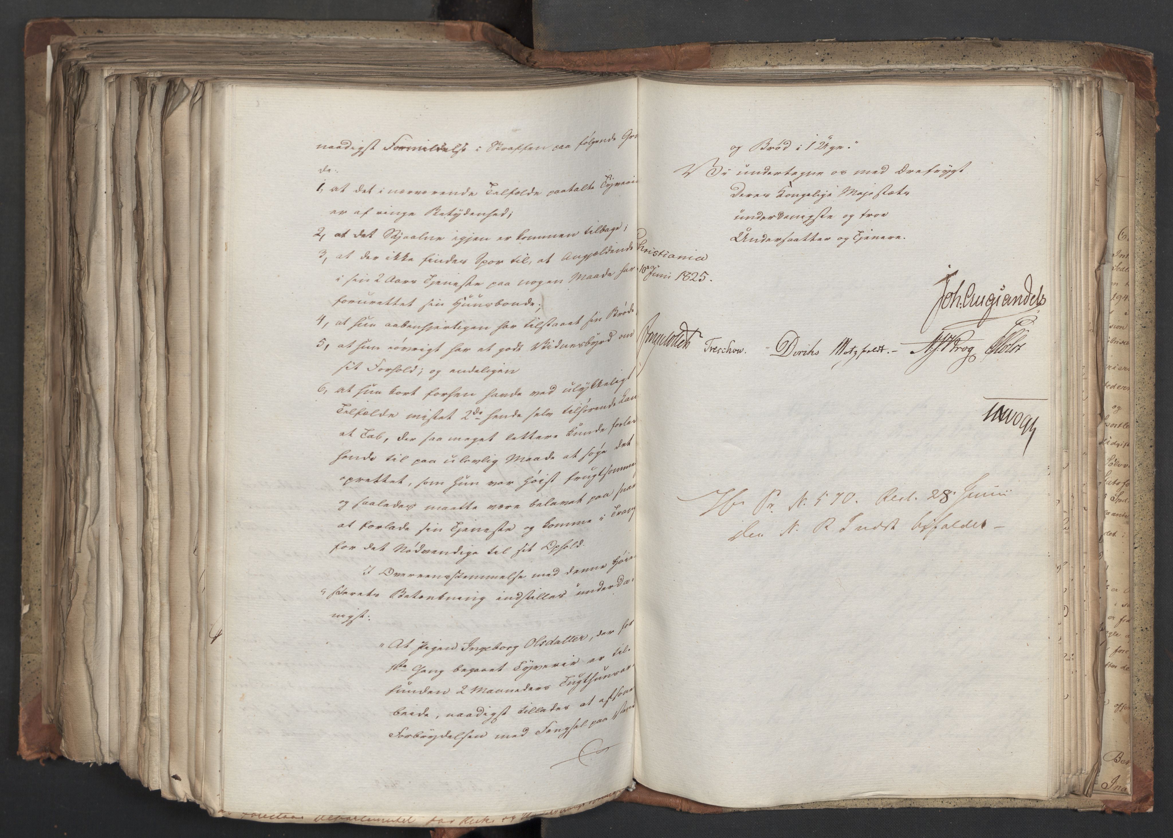 Statsrådsavdelingen i Stockholm, AV/RA-S-1003/D/Da/L0042: Regjeringsinnstillinger nr. 2467-2705, 1825, p. 556