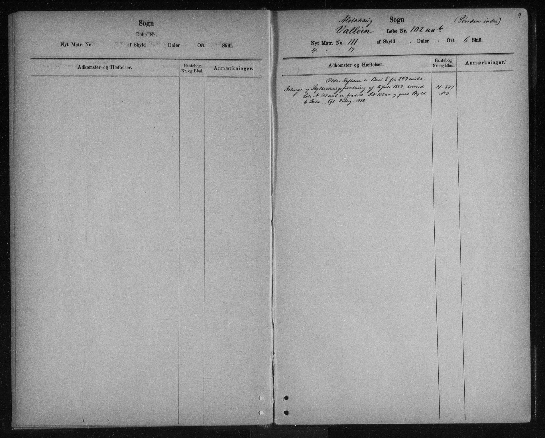 Søndre Helgeland sorenskriveri, SAT/A-4575/1/2/2A/2Aa/L0011: Mortgage register no. 11, 1890-1900, p. 9