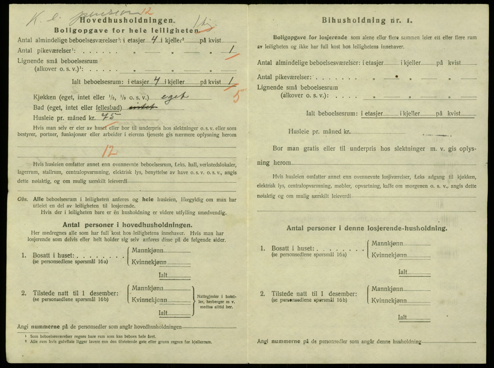 SAB, 1920 census for Bergen, 1920, p. 18973