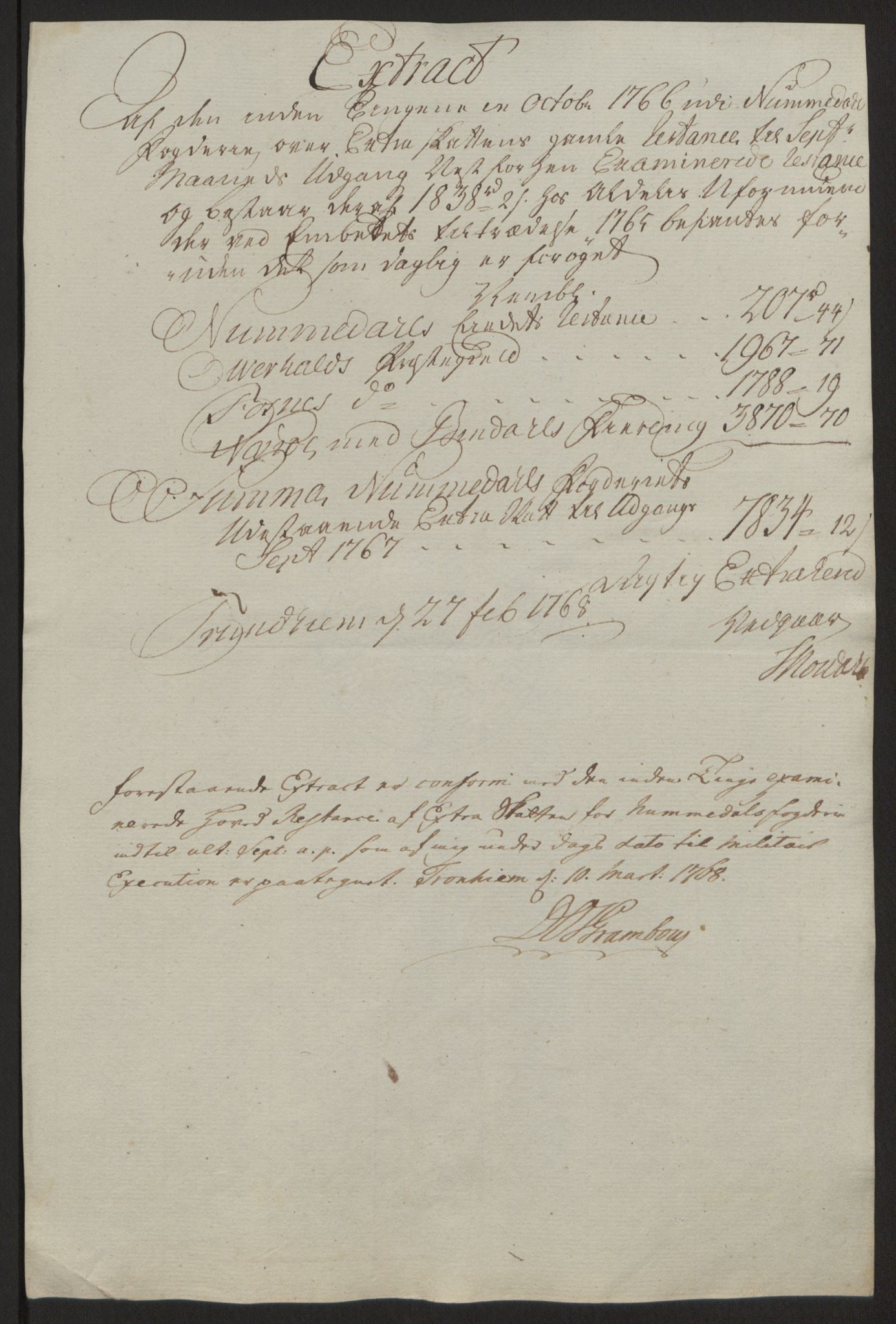 Rentekammeret inntil 1814, Reviderte regnskaper, Fogderegnskap, RA/EA-4092/R64/L4502: Ekstraskatten Namdal, 1762-1772, p. 251
