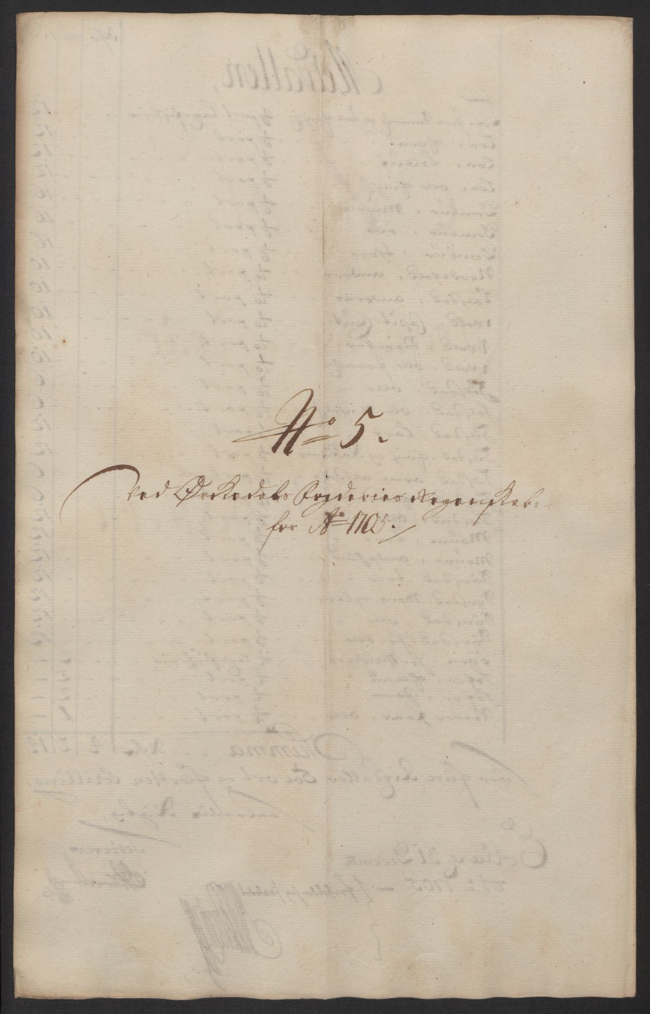 Rentekammeret inntil 1814, Reviderte regnskaper, Fogderegnskap, AV/RA-EA-4092/R60/L3955: Fogderegnskap Orkdal og Gauldal, 1705, p. 125