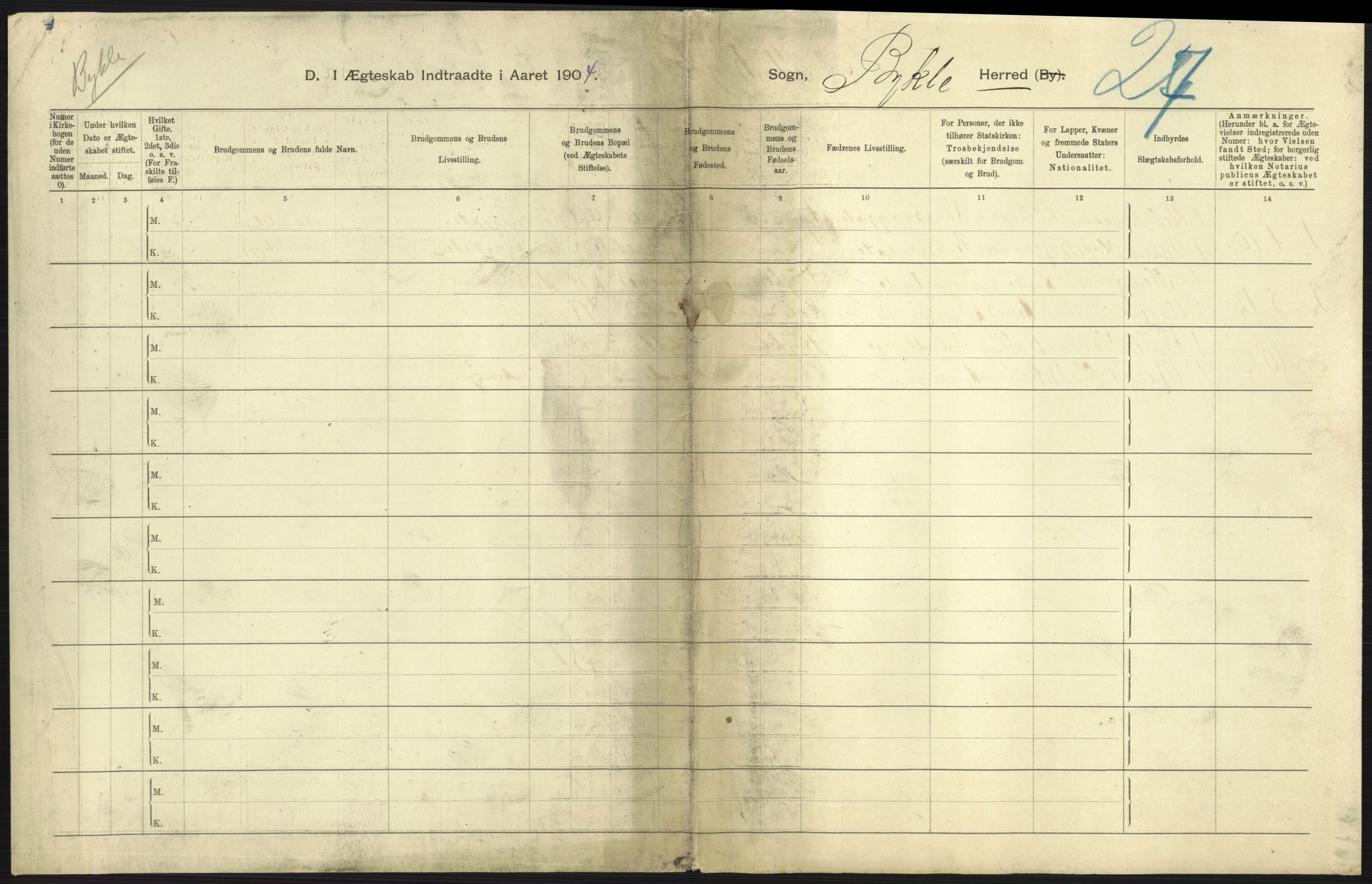 Statistisk sentralbyrå, Sosiodemografiske emner, Befolkning, AV/RA-S-2228/D/Df/Dfa/Dfab/L0010: Nedenes amt: Fødte, gifte, døde, 1904, p. 321