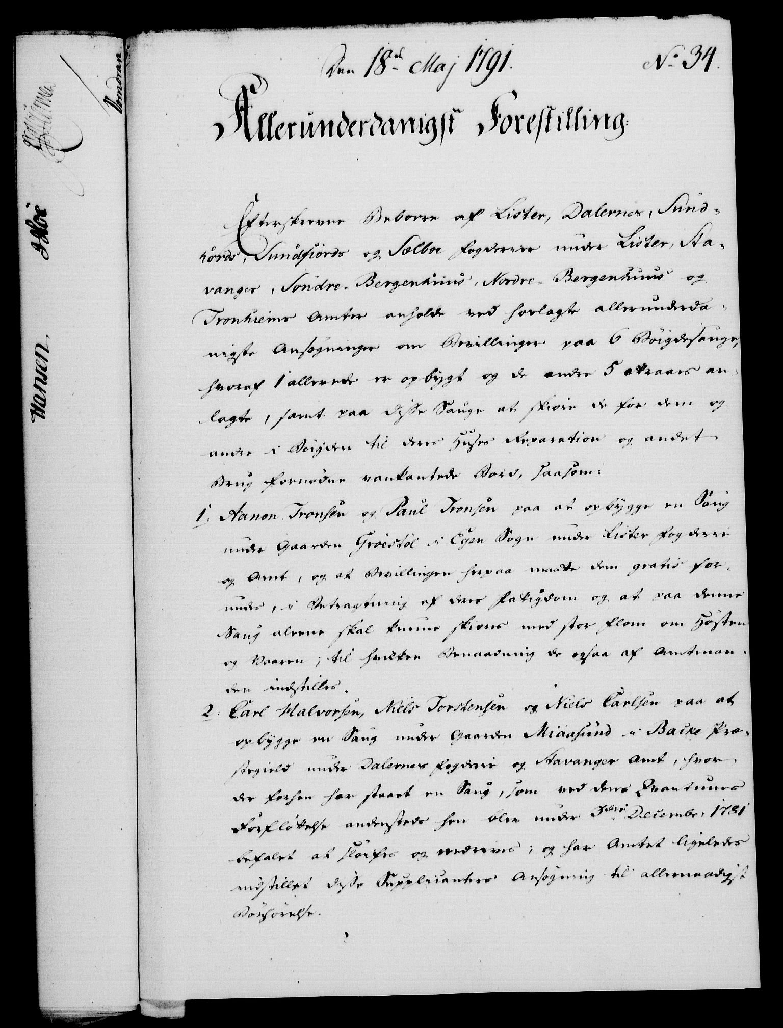 Rentekammeret, Kammerkanselliet, AV/RA-EA-3111/G/Gf/Gfa/L0073: Norsk relasjons- og resolusjonsprotokoll (merket RK 52.73), 1791, p. 190