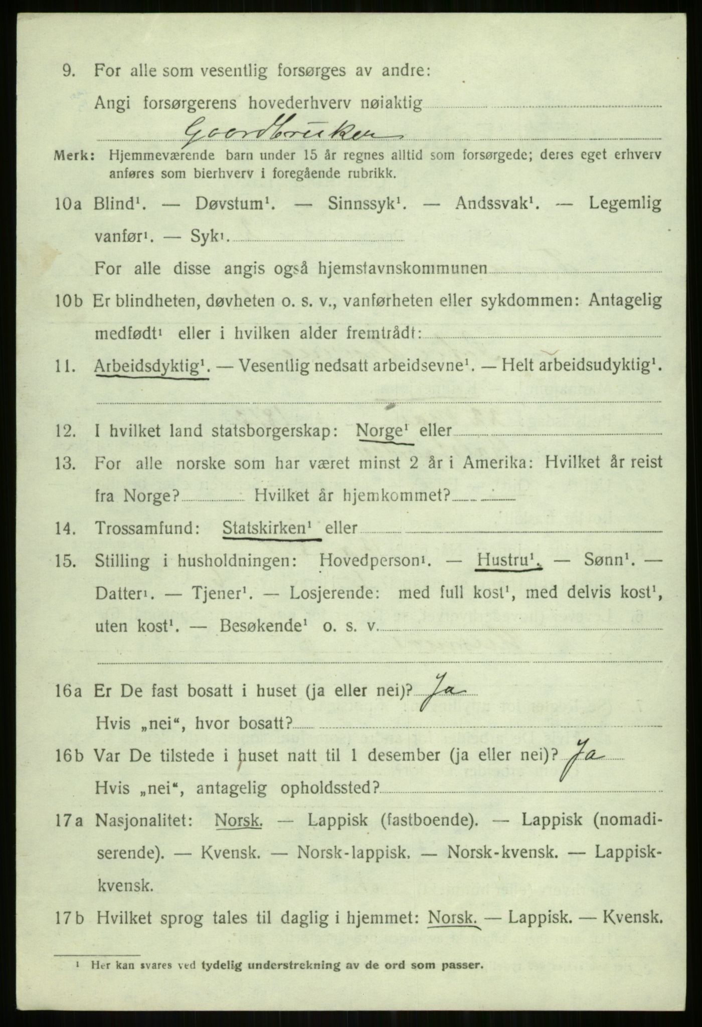 SATØ, 1920 census for Tromsøysund, 1920, p. 4987