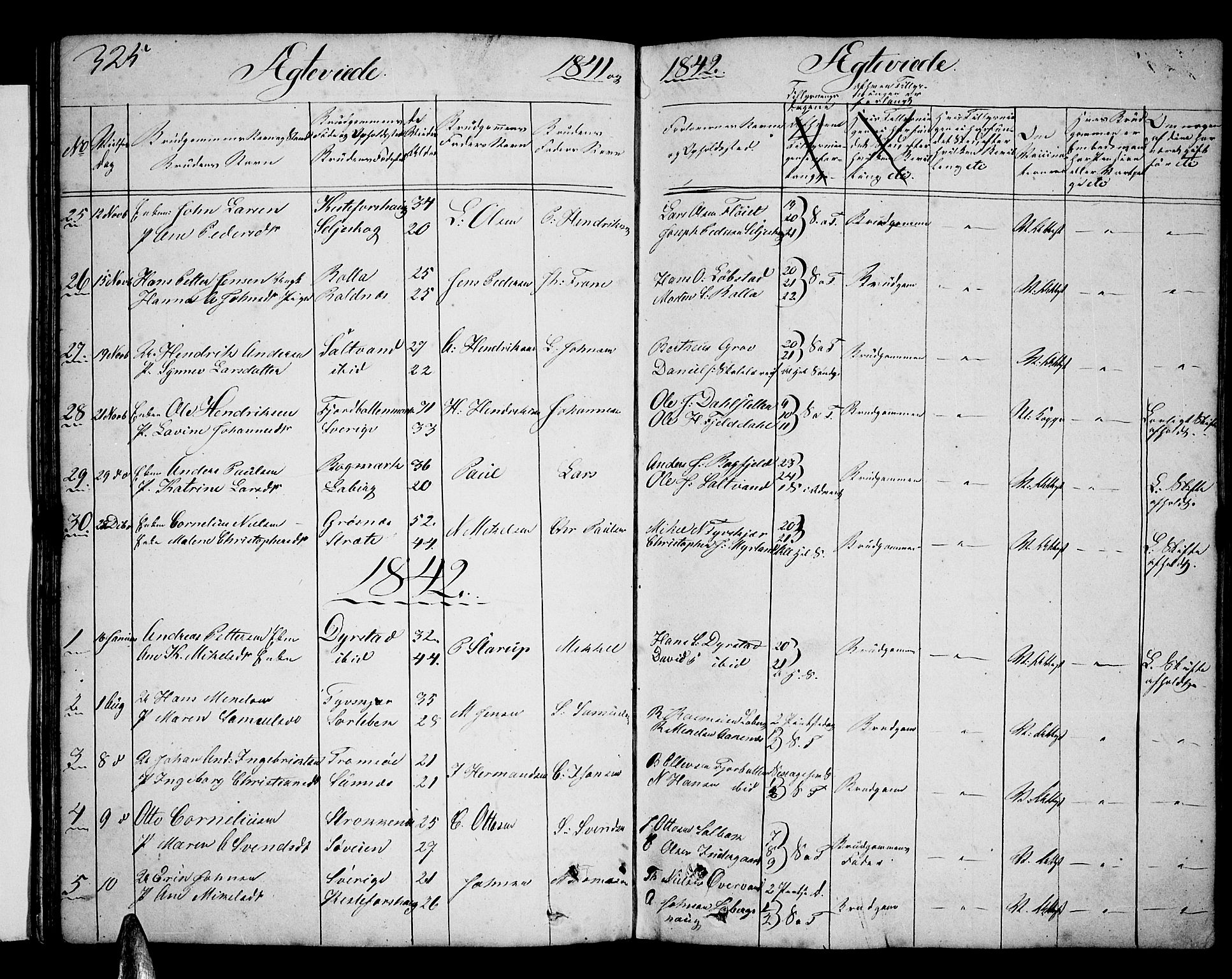 Ibestad sokneprestembete, SATØ/S-0077/H/Ha/Hab/L0003klokker: Parish register (copy) no. 3, 1833-1852, p. 325