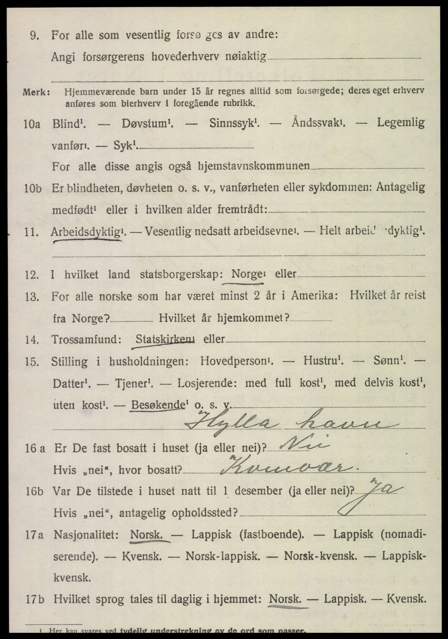 SAT, 1920 census for Røra, 1920, p. 1500