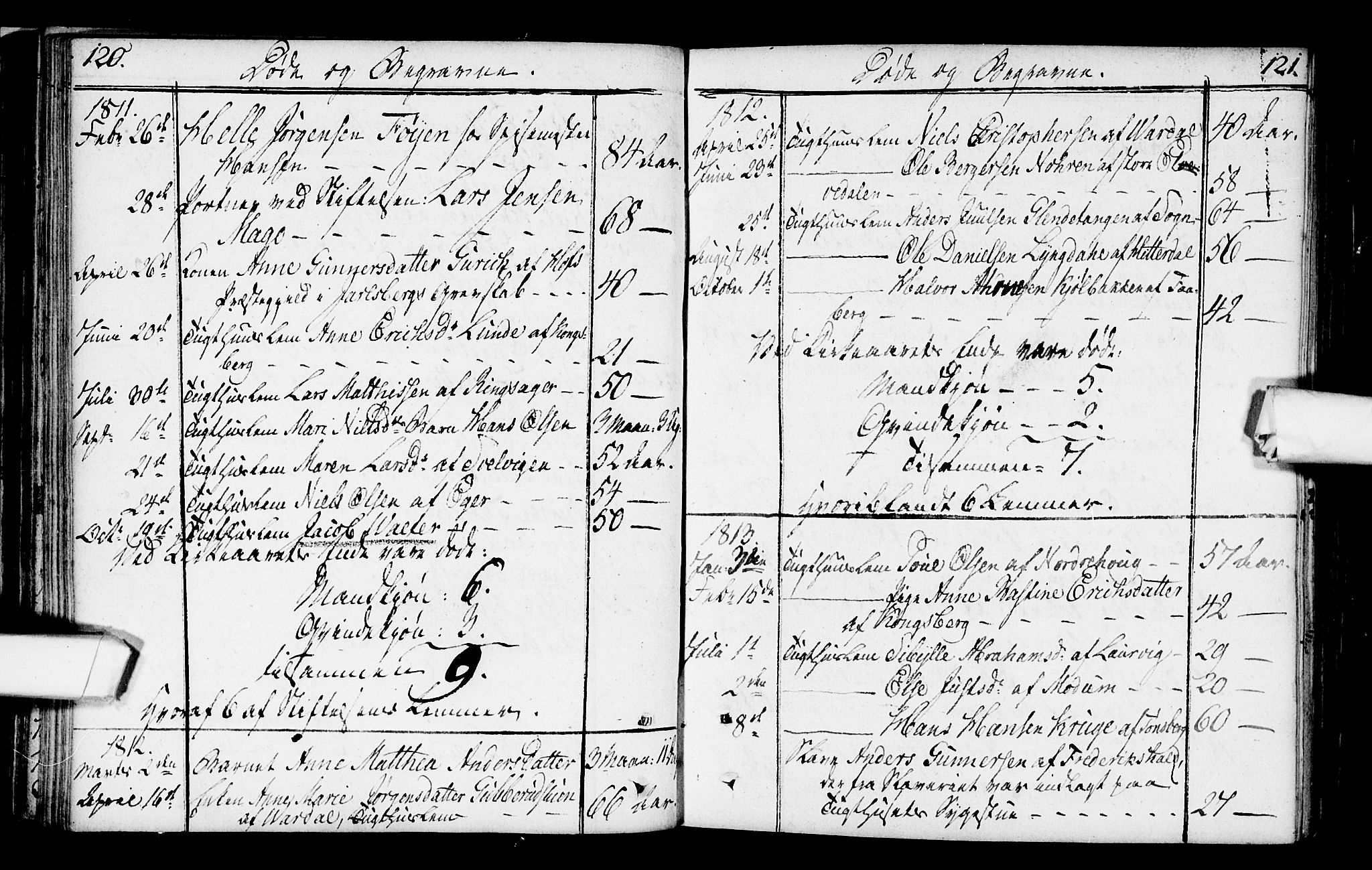 Kristiania tukthusprest Kirkebøker, SAO/A-10881/F/Fa/L0001: Parish register (official) no. 1, 1758-1828, p. 120-121