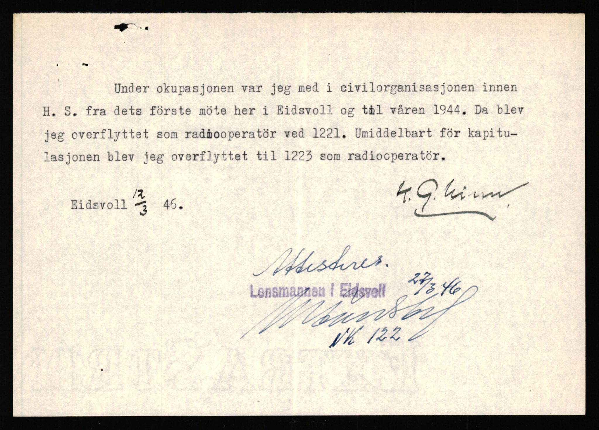 Forsvaret, Jegerkorpset - Akershus infantriregiment nr. 4, AV/RA-RAFA-2947/D/Dd/L0055: DELTAKERMEDALJEN 2. VERDENSKRIG BOKS 3 H-M, 1945-1950, p. 550