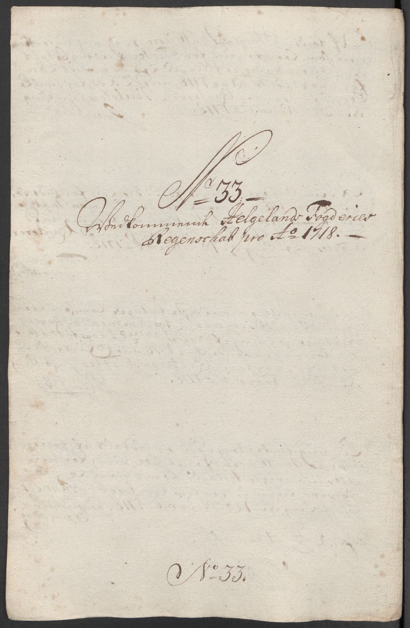 Rentekammeret inntil 1814, Reviderte regnskaper, Fogderegnskap, RA/EA-4092/R65/L4516: Fogderegnskap Helgeland, 1718, p. 251