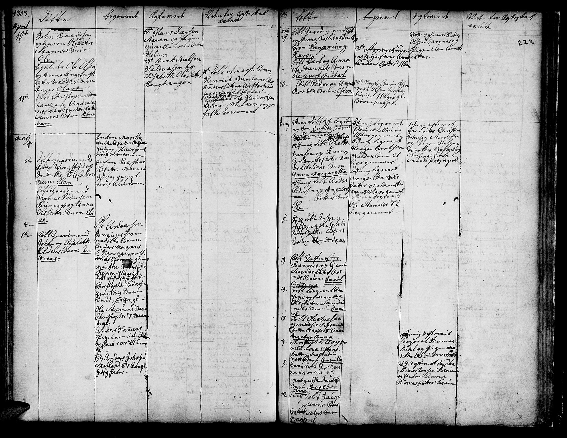 Ministerialprotokoller, klokkerbøker og fødselsregistre - Nord-Trøndelag, AV/SAT-A-1458/741/L0385: Parish register (official) no. 741A01, 1722-1815, p. 222