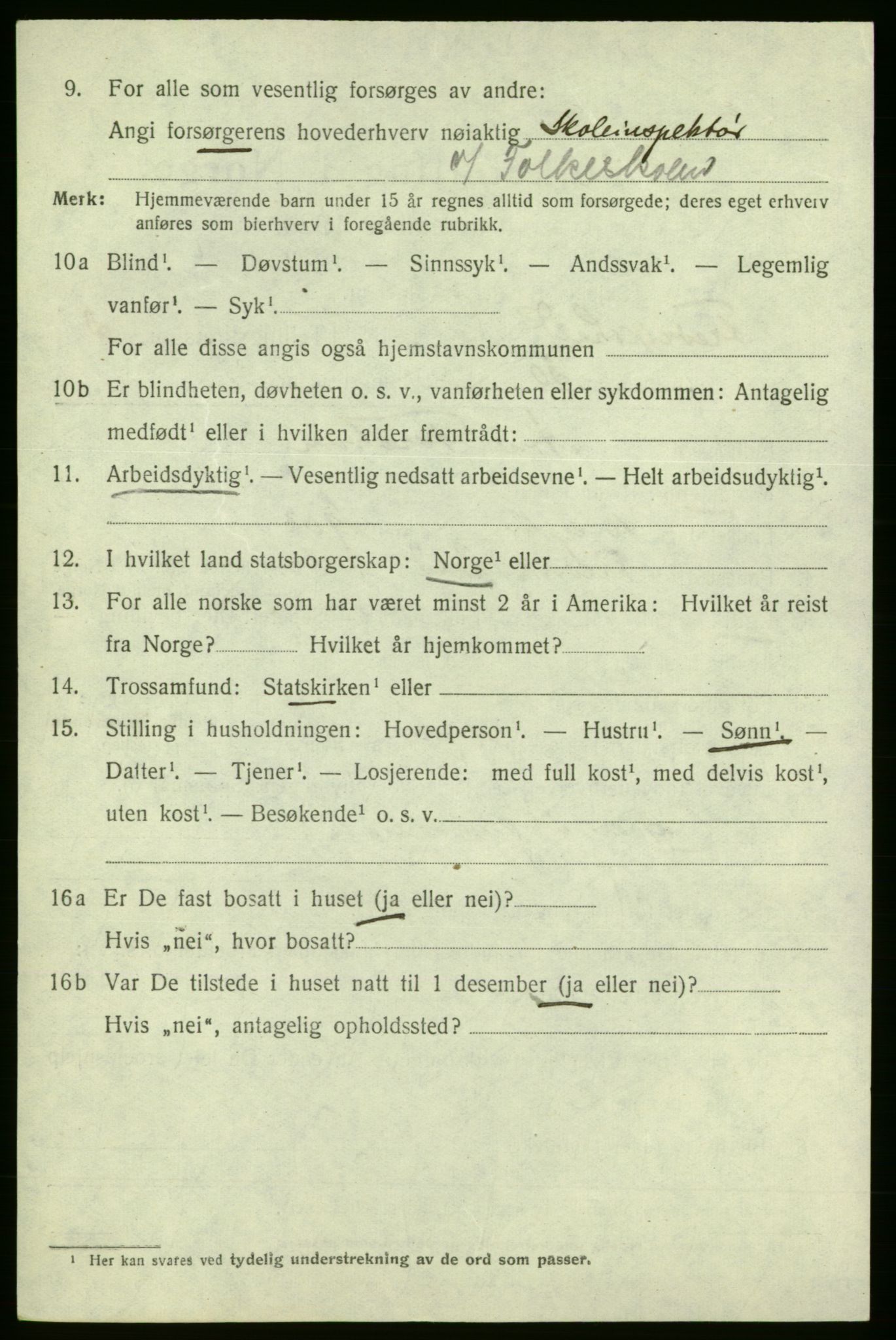 SAO, 1920 census for Fredrikshald, 1920, p. 11099
