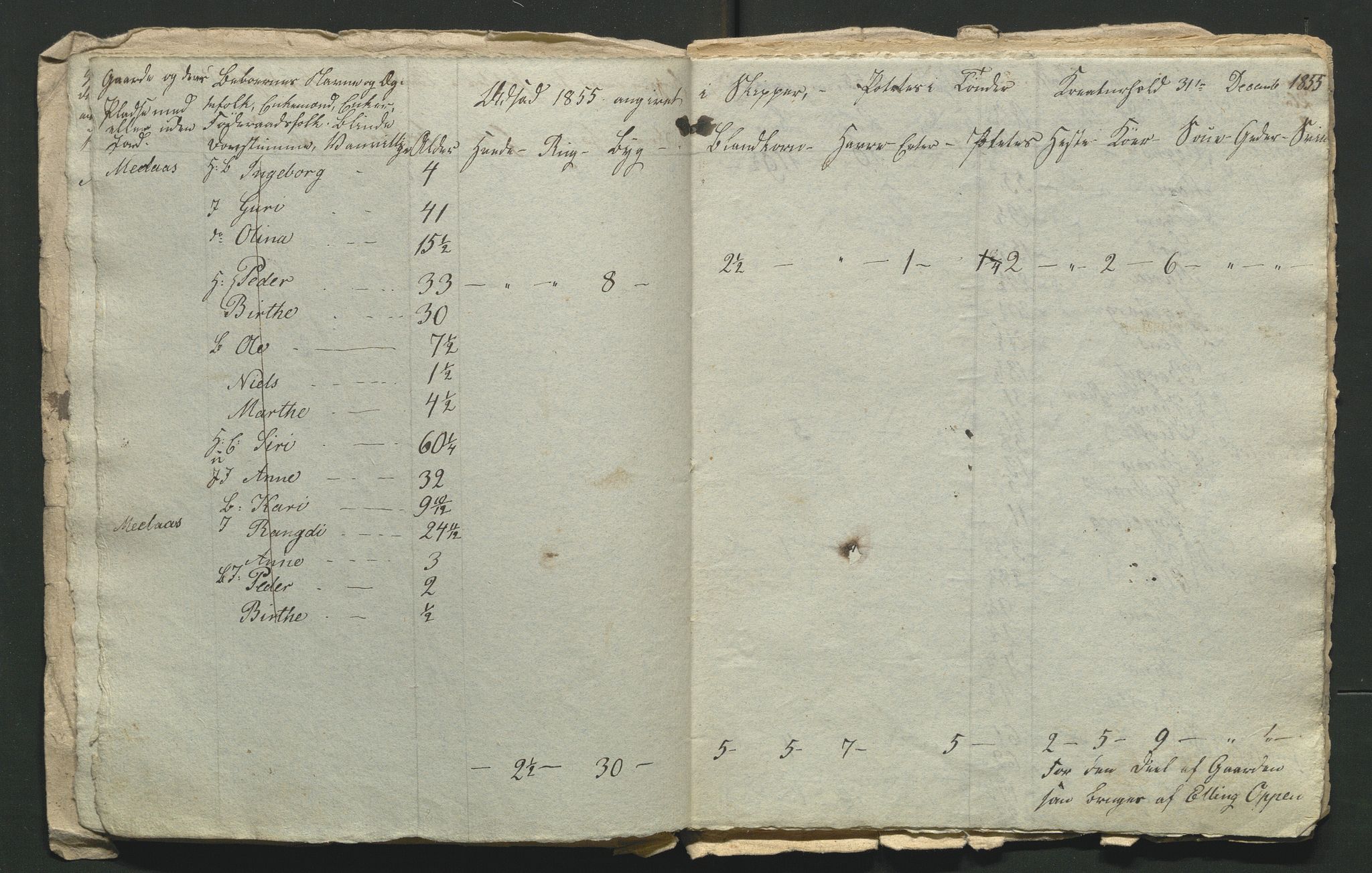 SAH, 1855 Census for Jevnaker parish, 1855, p. 52