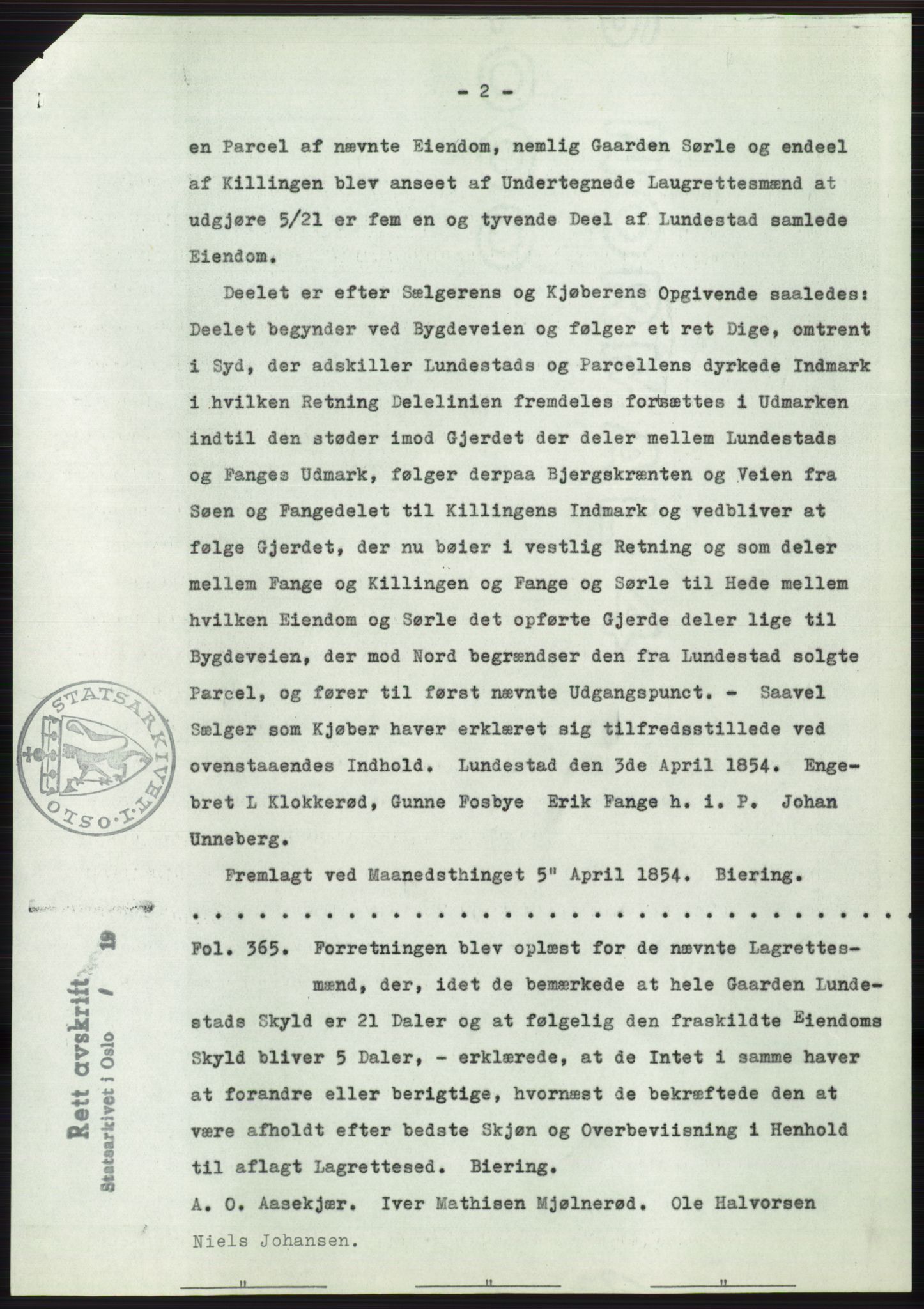 Statsarkivet i Oslo, AV/SAO-A-10621/Z/Zd/L0011: Avskrifter, j.nr 4-798/1960, 1960, p. 246