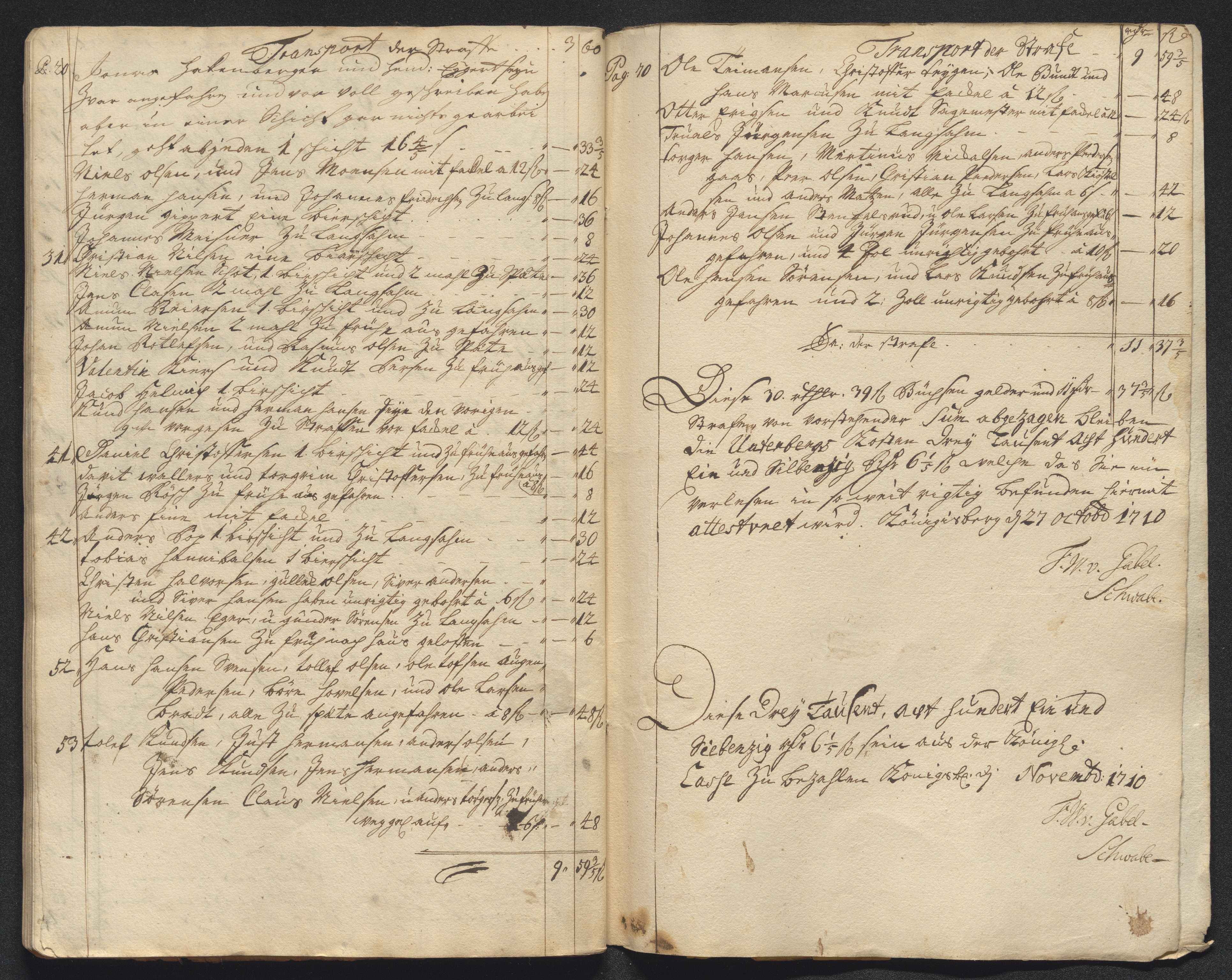 Kongsberg Sølvverk 1623-1816, AV/SAKO-EA-3135/001/D/Dc/Dcd/L0099: Utgiftsregnskap for gruver m.m., 1710, p. 481