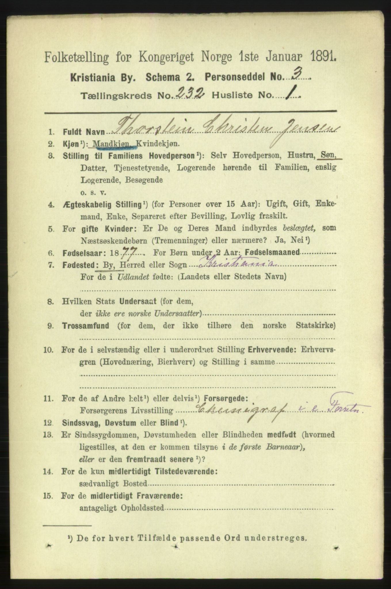 RA, 1891 census for 0301 Kristiania, 1891, p. 142858