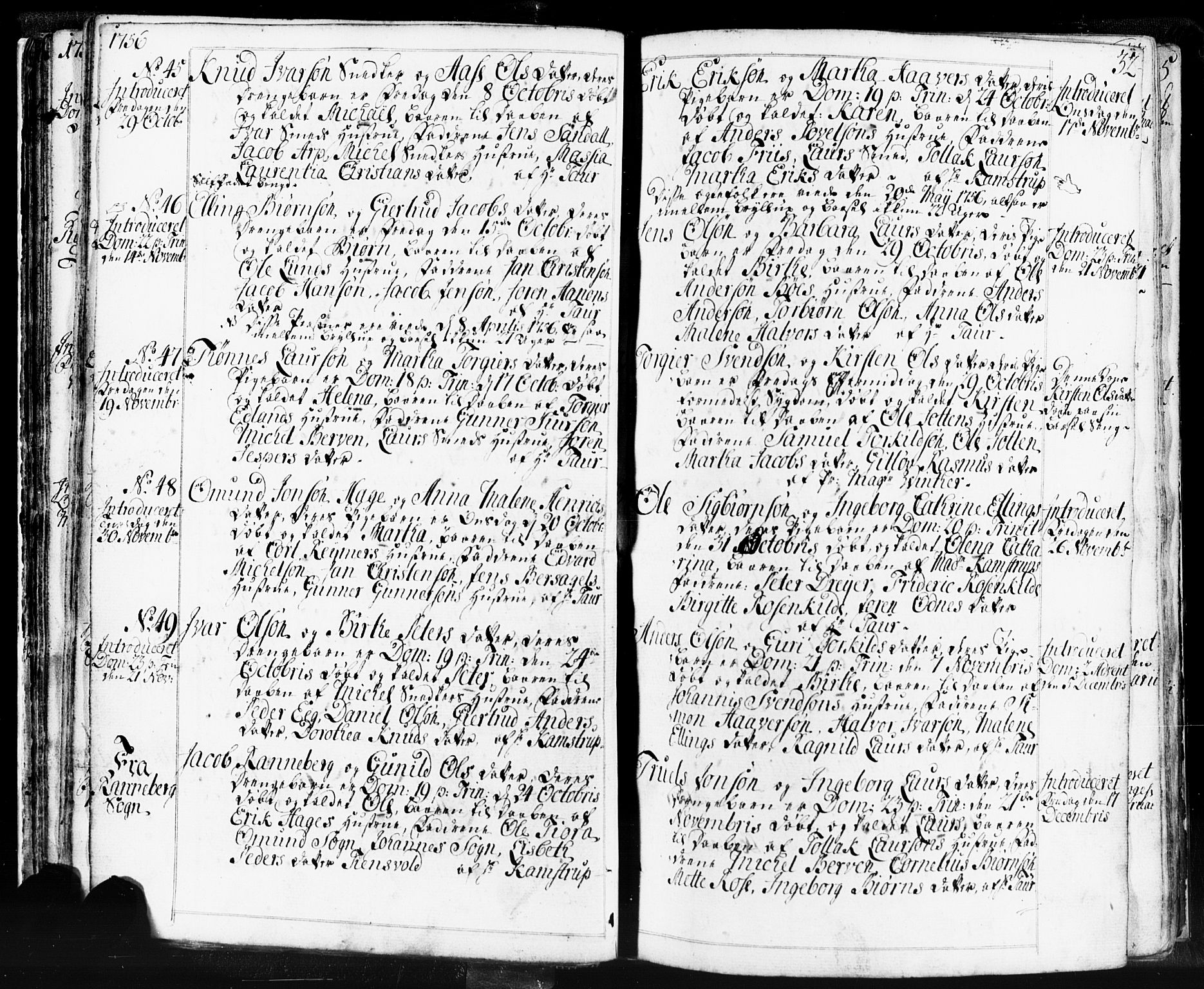 Domkirken sokneprestkontor, AV/SAST-A-101812/001/30/30BB/L0004: Parish register (copy) no. B 4, 1752-1790, p. 32