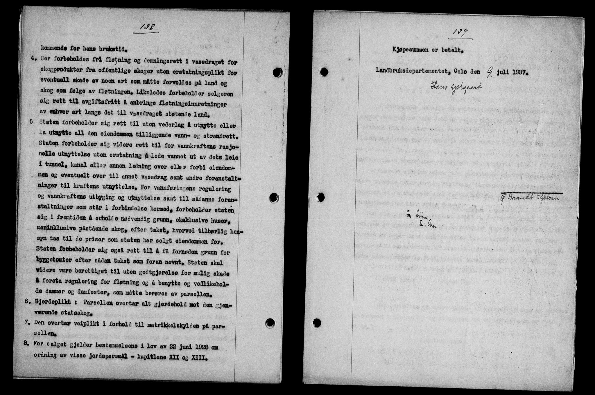 Gauldal sorenskriveri, SAT/A-0014/1/2/2C/L0047: Mortgage book no. 50-51, 1937-1937, Diary no: : 1024/1937