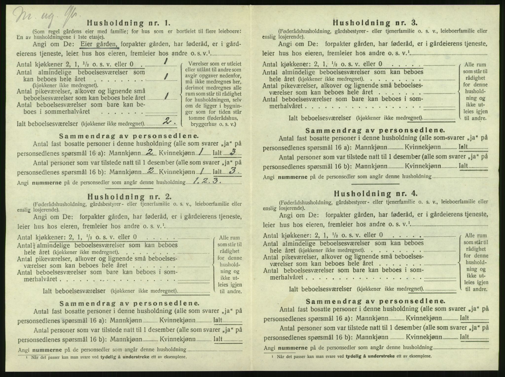 SAT, 1920 census for Brattvær, 1920, p. 47