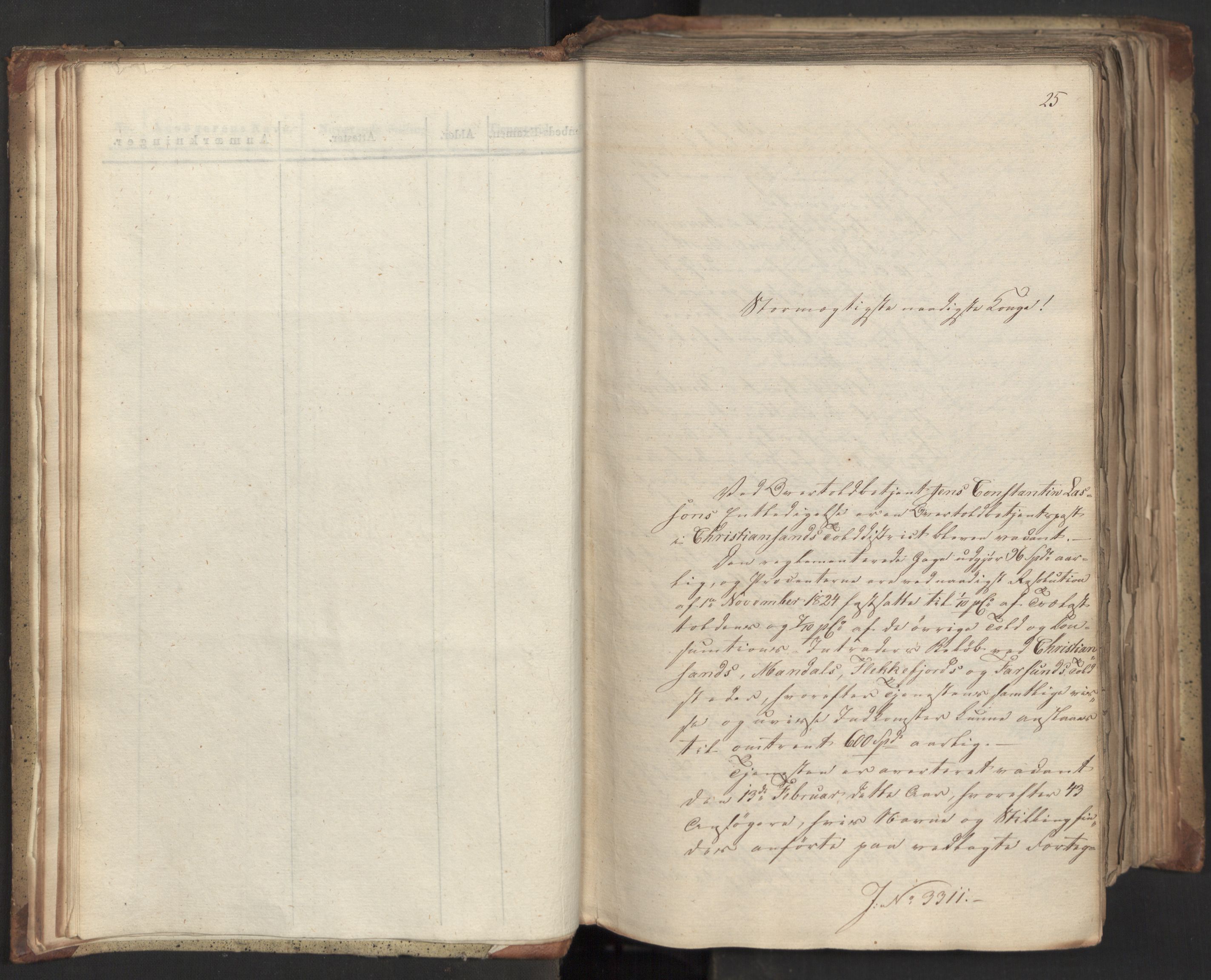 Statsrådsavdelingen i Stockholm, AV/RA-S-1003/D/Da/L0046: Regjeringsinnstillinger nr. 3308-3500, 1826, p. 15
