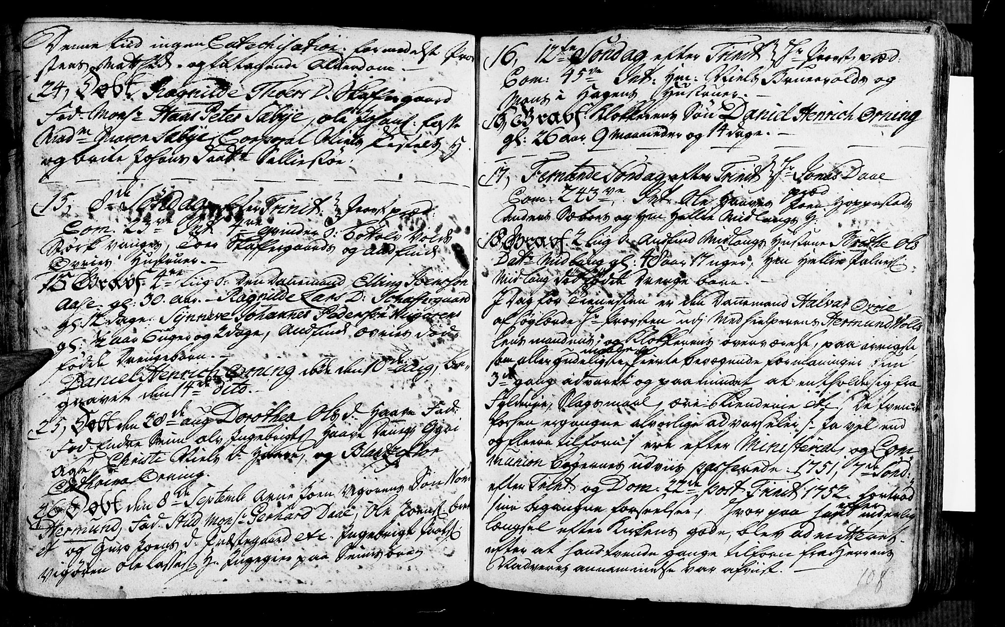 Vik sokneprestembete, AV/SAB-A-81501/H/Haa/Haaa/L0002: Parish register (official) no. A 2 / 1, 1740-1757, p. 108