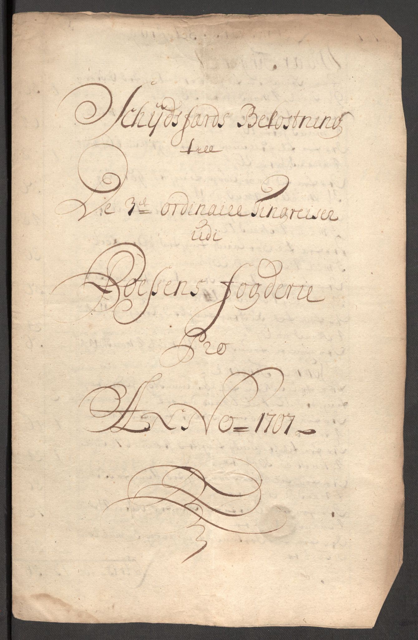 Rentekammeret inntil 1814, Reviderte regnskaper, Fogderegnskap, RA/EA-4092/R57/L3857: Fogderegnskap Fosen, 1706-1707, p. 453