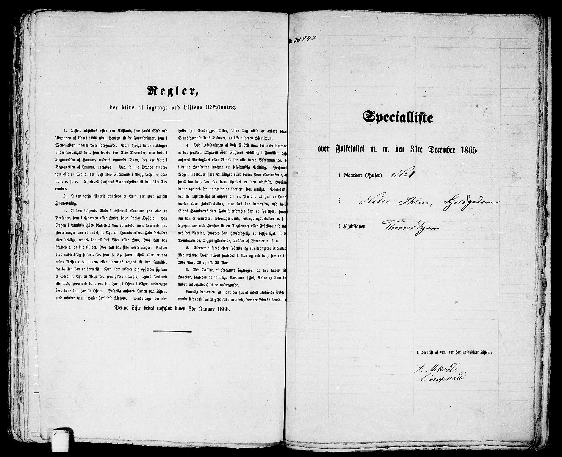 RA, 1865 census for Trondheim, 1865, p. 1973