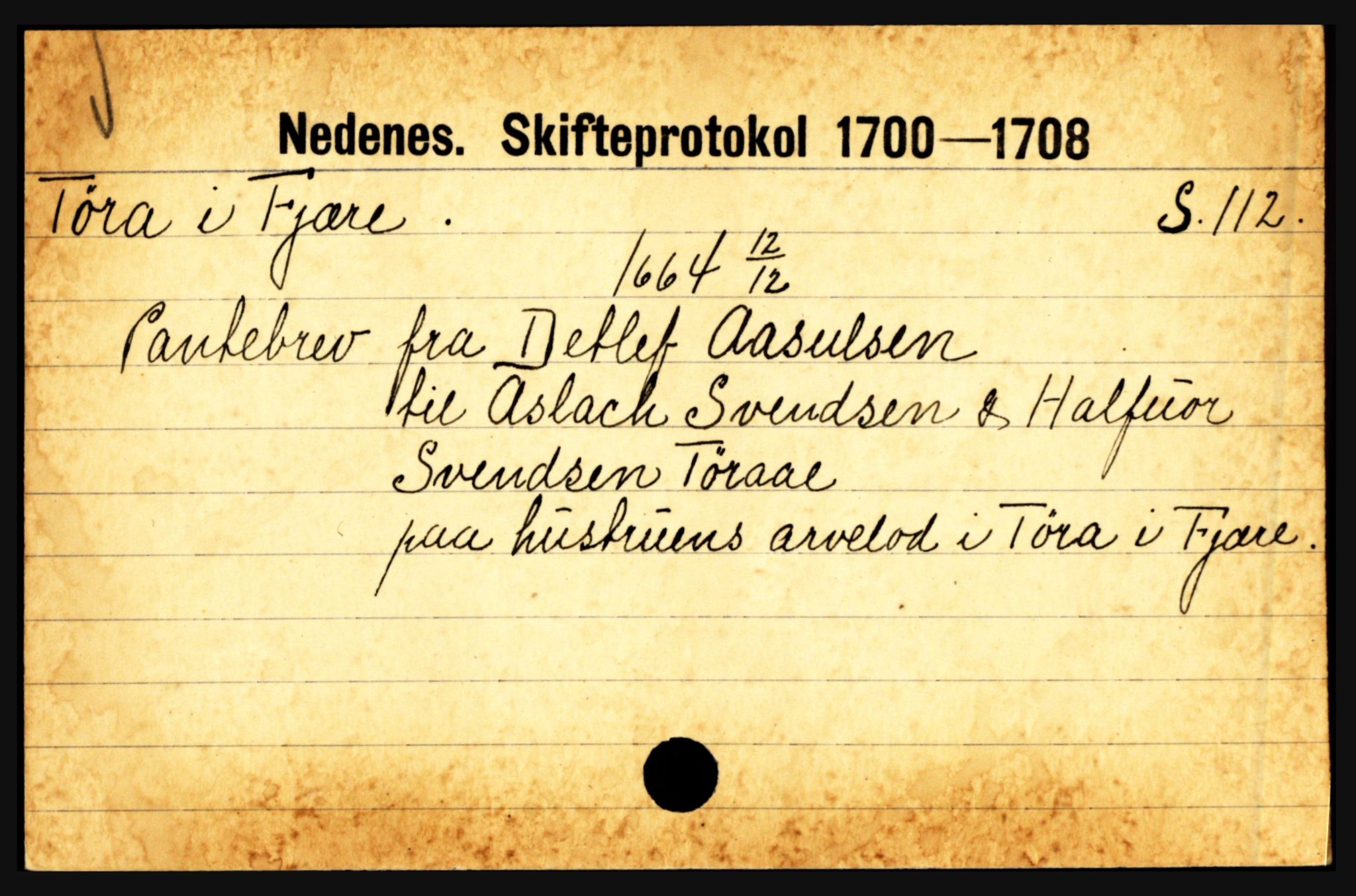 Nedenes sorenskriveri før 1824, AV/SAK-1221-0007/H, p. 31873